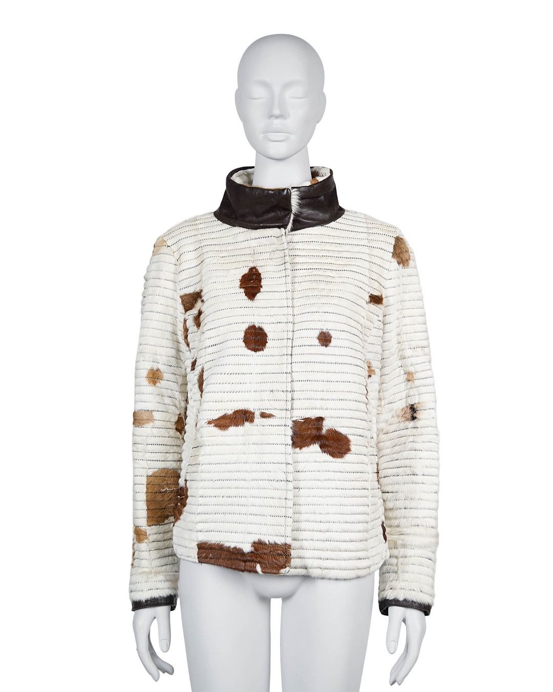 Emporio Armani Emporio Armani F/W2008 Cowhide Fur Jacket Size L / US 10 / IT 46 - 1 Thumbnail
