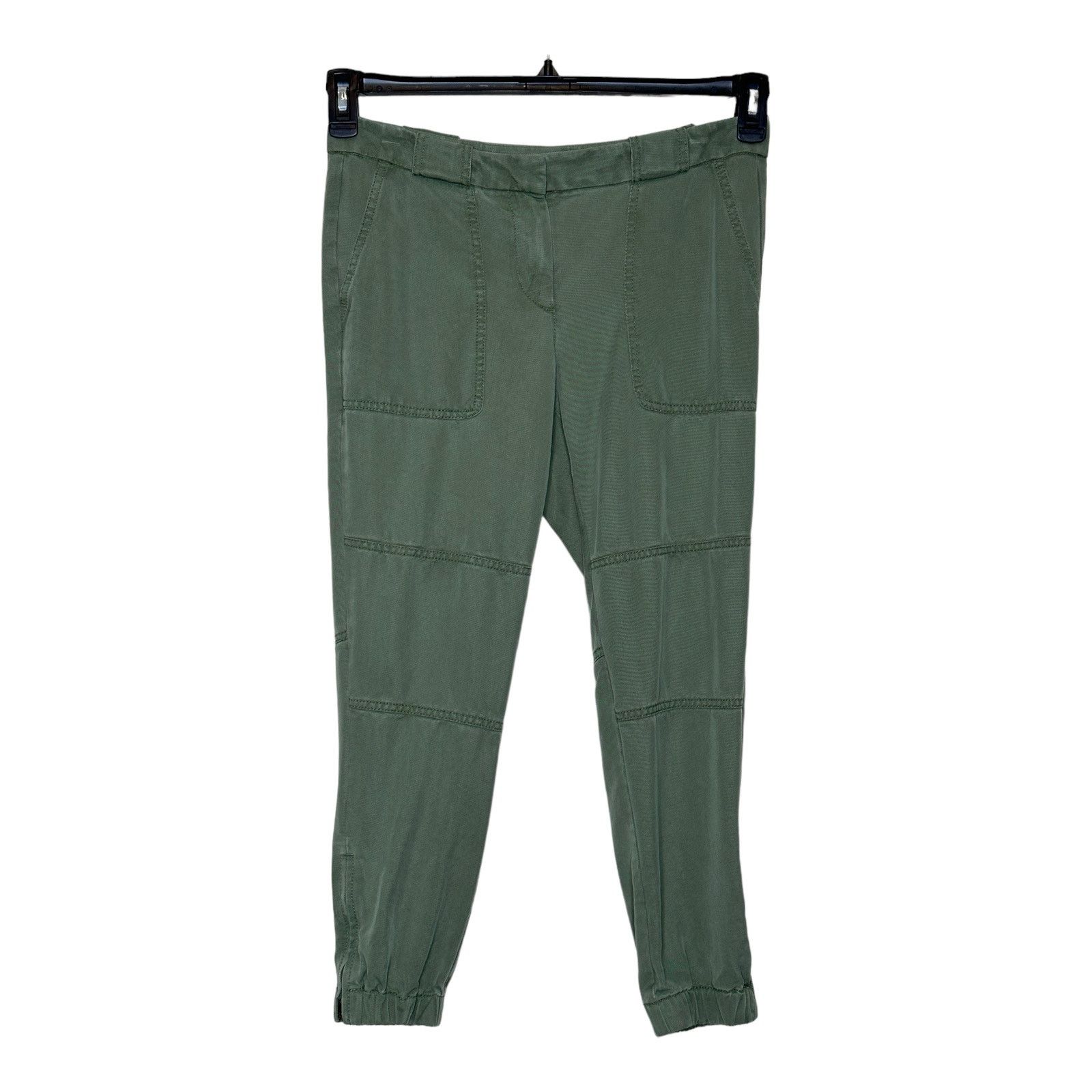 Loft Loft green cargo jogger casual pants size 4P Size 32" / US 10 / IT 46 - 1 Thumbnail