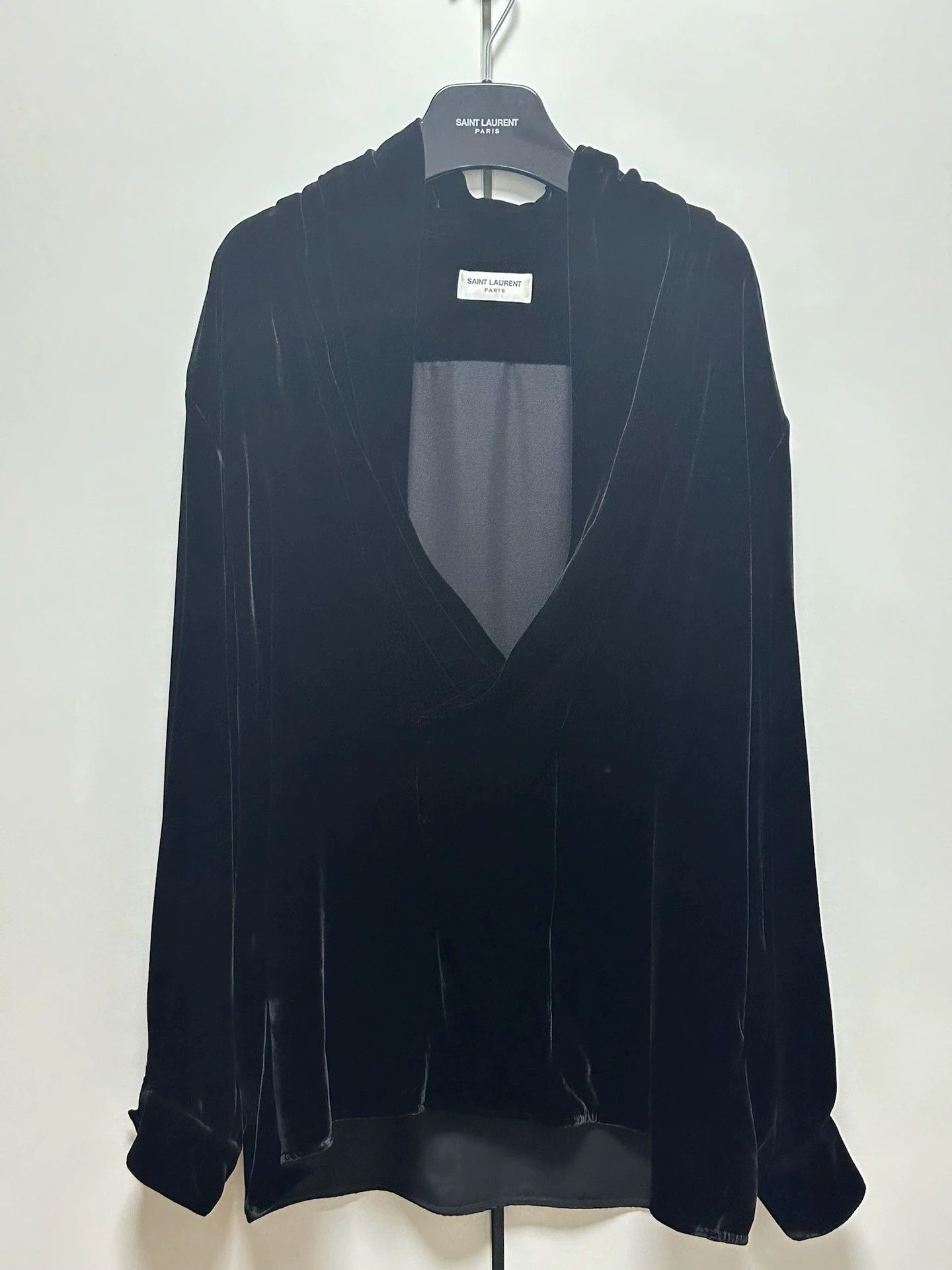 Saint Laurent Paris Saint Laurent Paris Qingguo collar mulberry silk shirt Size US L / EU 52-54 / 3 - 1 Thumbnail
