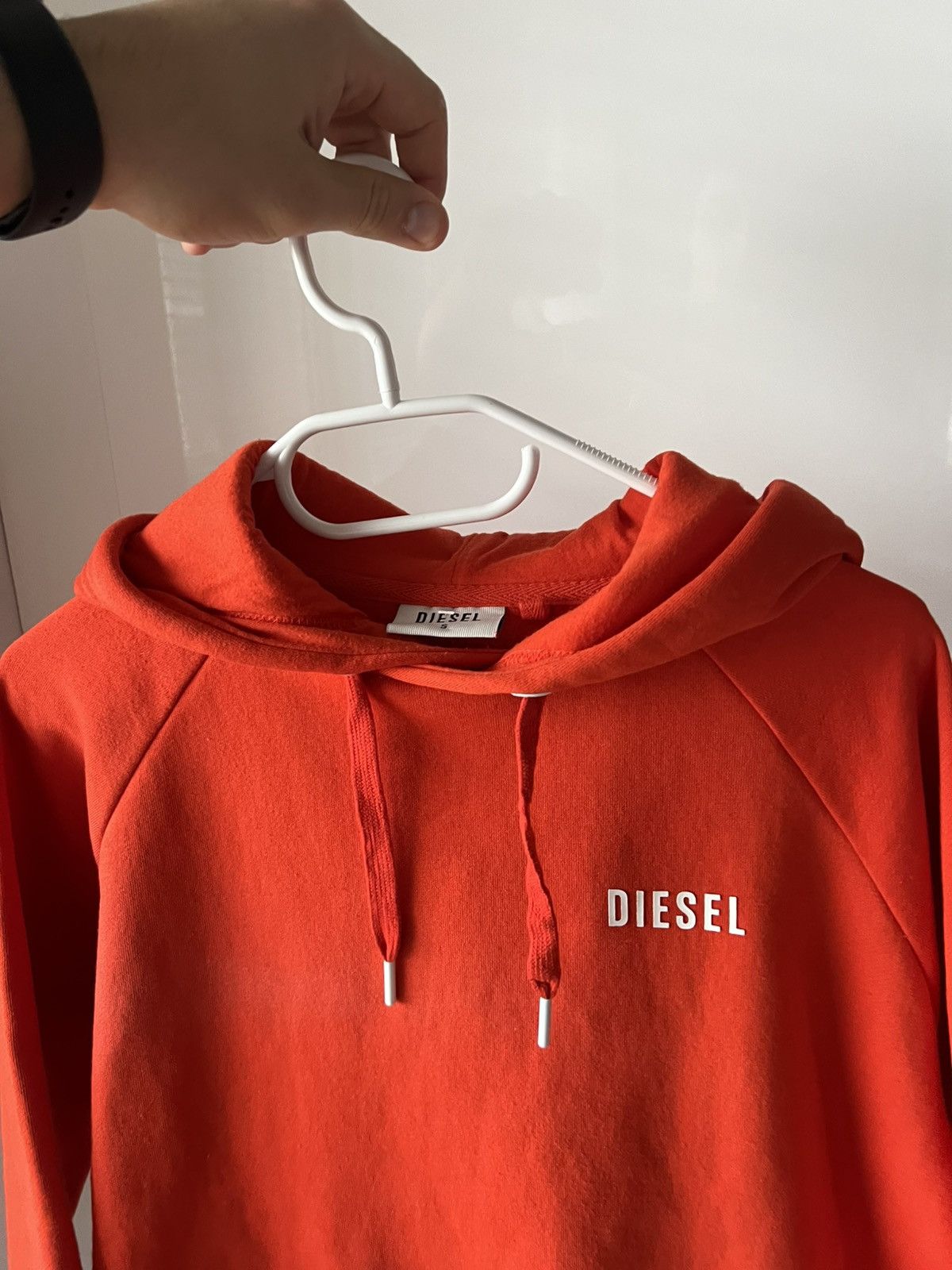 Diesel Diesel Orange Mongram Crop Top Women’s Streetwear Hoodie Size S / US 4 / IT 40 - 4 Thumbnail