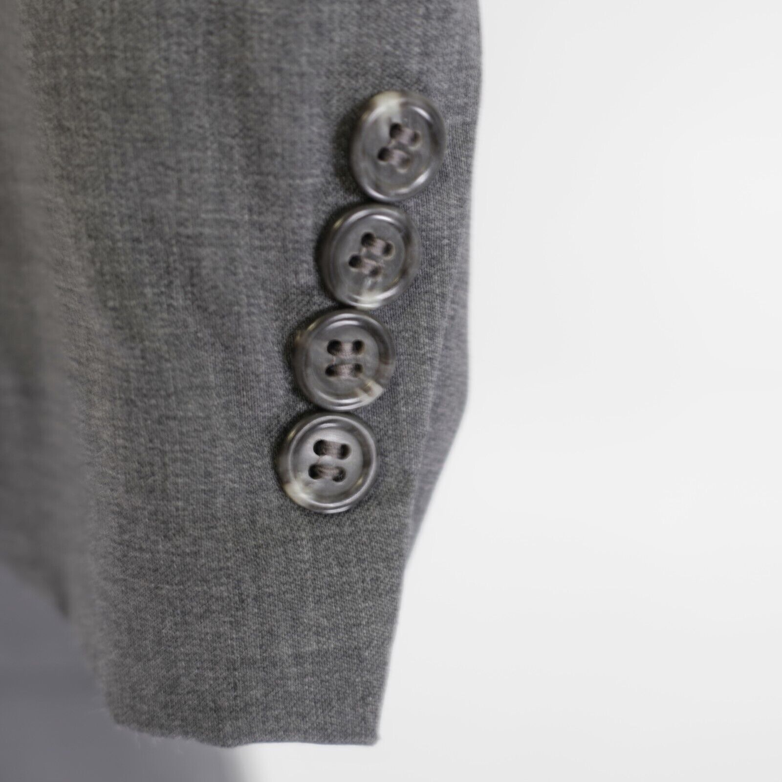 Jos. A. Bank Jos A Bank Traveler's Collecton Gray Twill Wool Blazer 44L 2 Size 44L - 3 Thumbnail