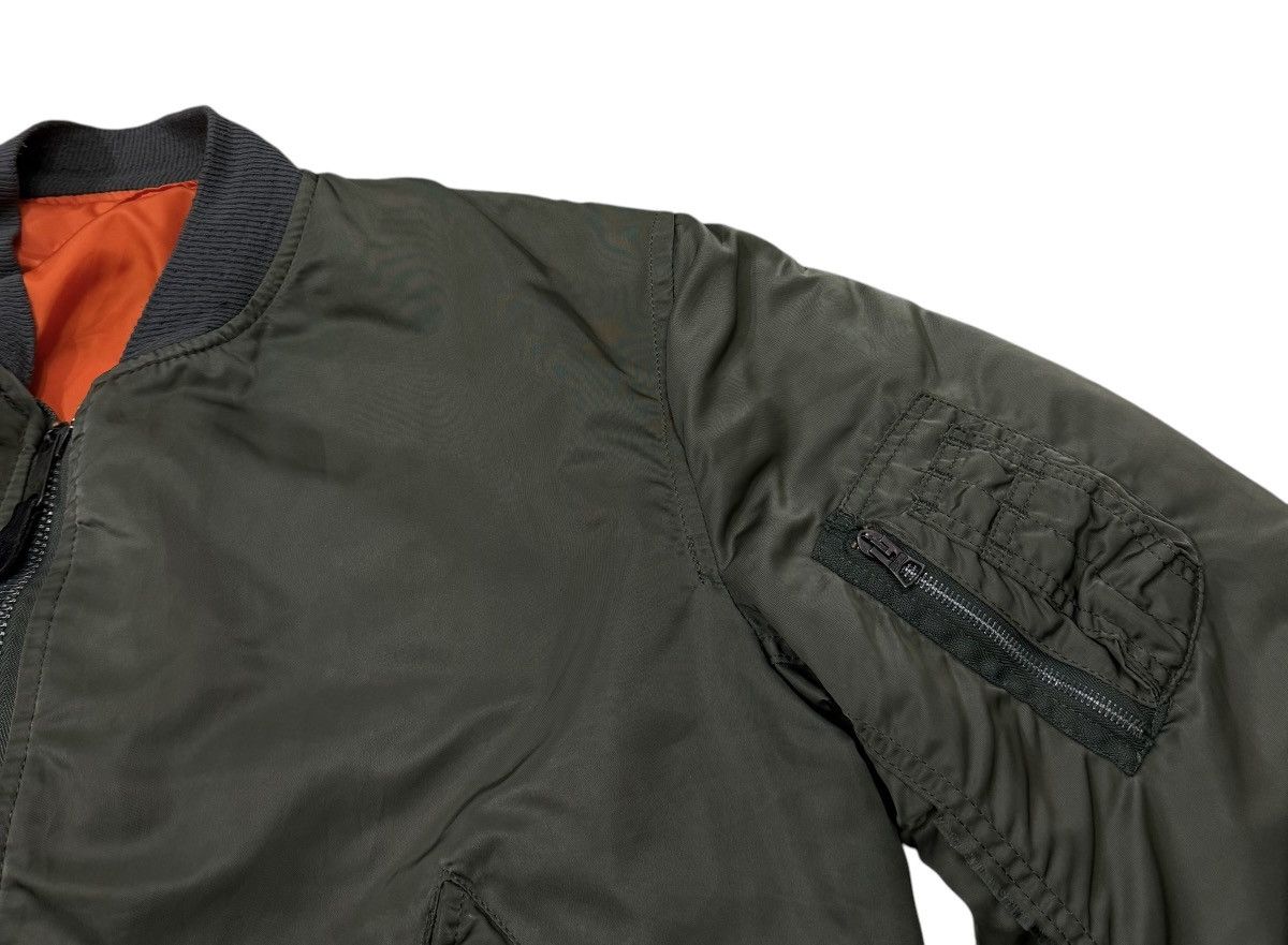Alpha Industries Vintage Alpha Industries Reversible Bomber Jacket Size US XL / EU 56 / 4 - 2 Thumbnail