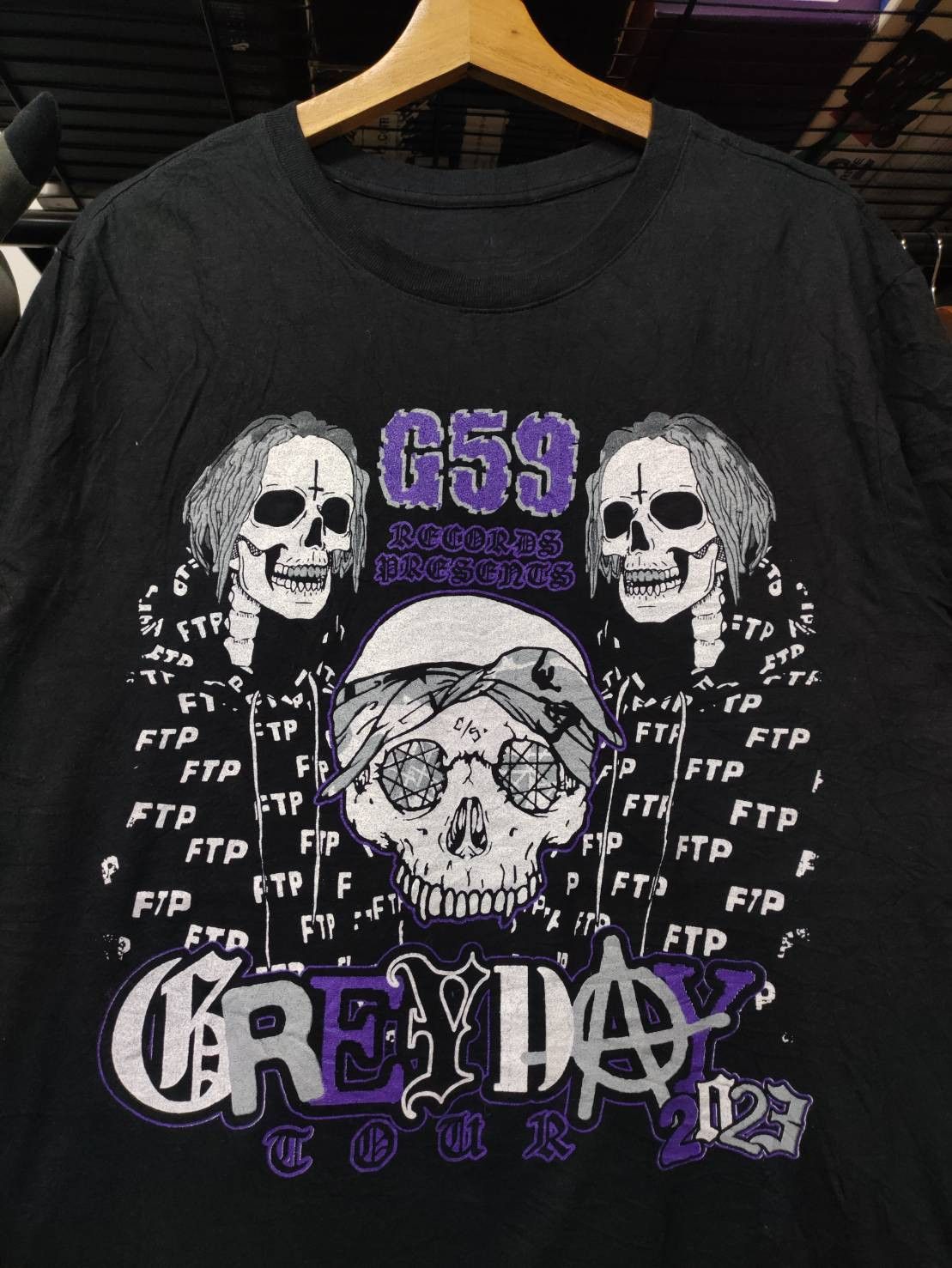 Fuck The Population × G59 Records G59 Suicideboys " Greyday 2023 " Promo Tour T-Shirt Size US L / EU 52-54 / 3 - 1 Thumbnail
