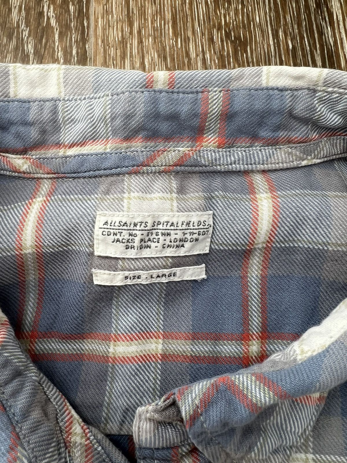Allsaints Allsaints plaid pattern short sleeve button up shirt Size US L / EU 52-54 / 3 - 3 Thumbnail