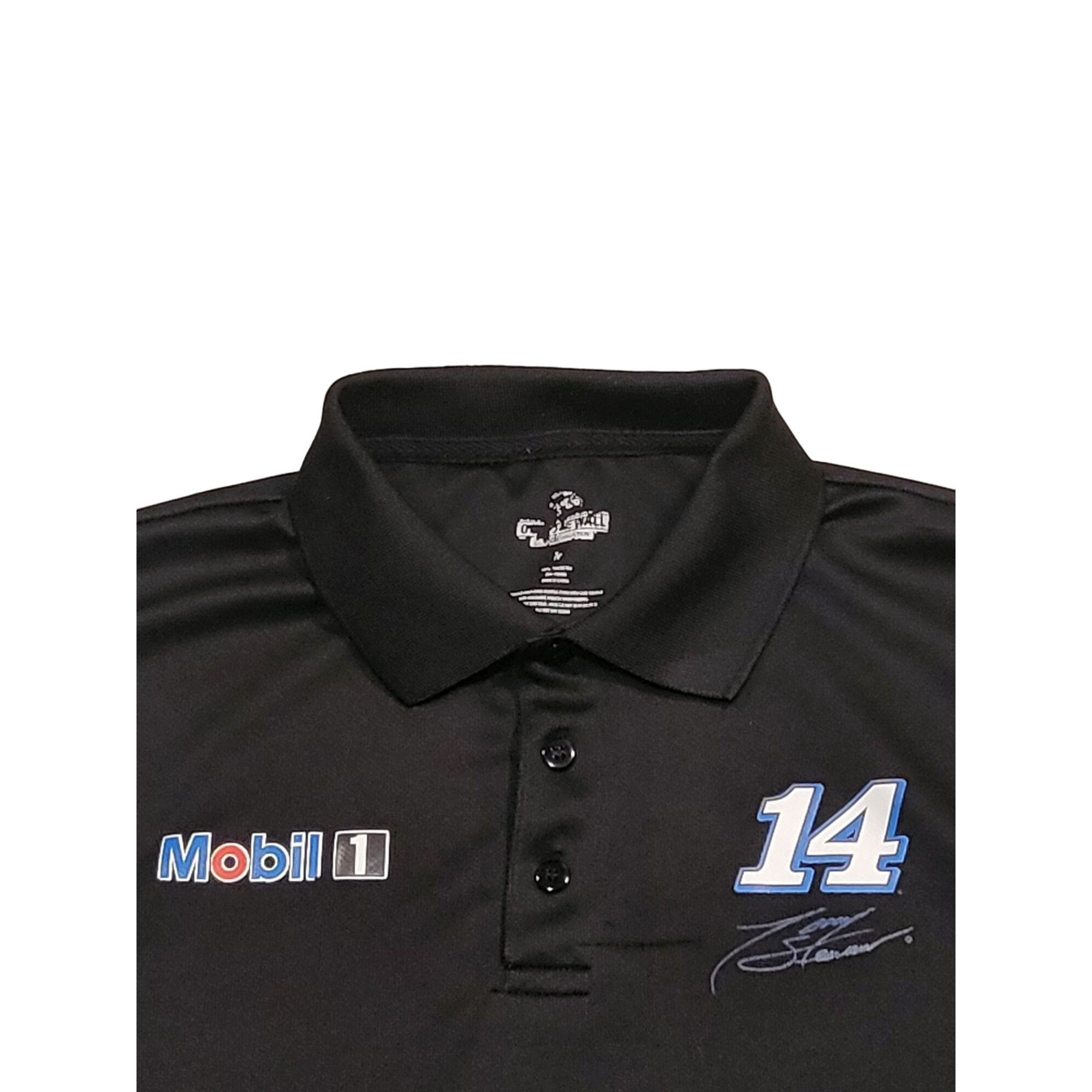 NASCAR Nascar Mobil 1 Racing Polo Men Sz M Tony Stewart Graphic Pri ...