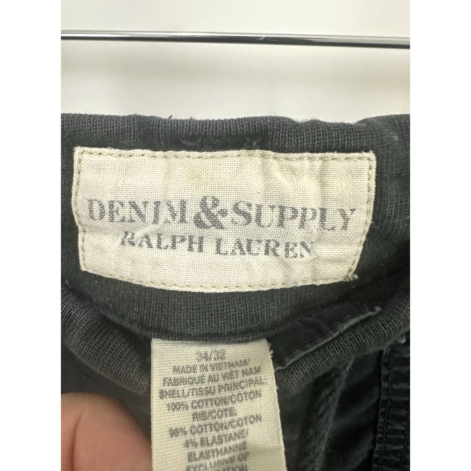Ralph Lauren VINTAGE Denim & Supply Ralph Lauren Cargo Military Jogger Paratrooper Pants Sz 34/32 Mens Blue Cargo Pants Size US 34 / EU 50 - 3 Thumbnail