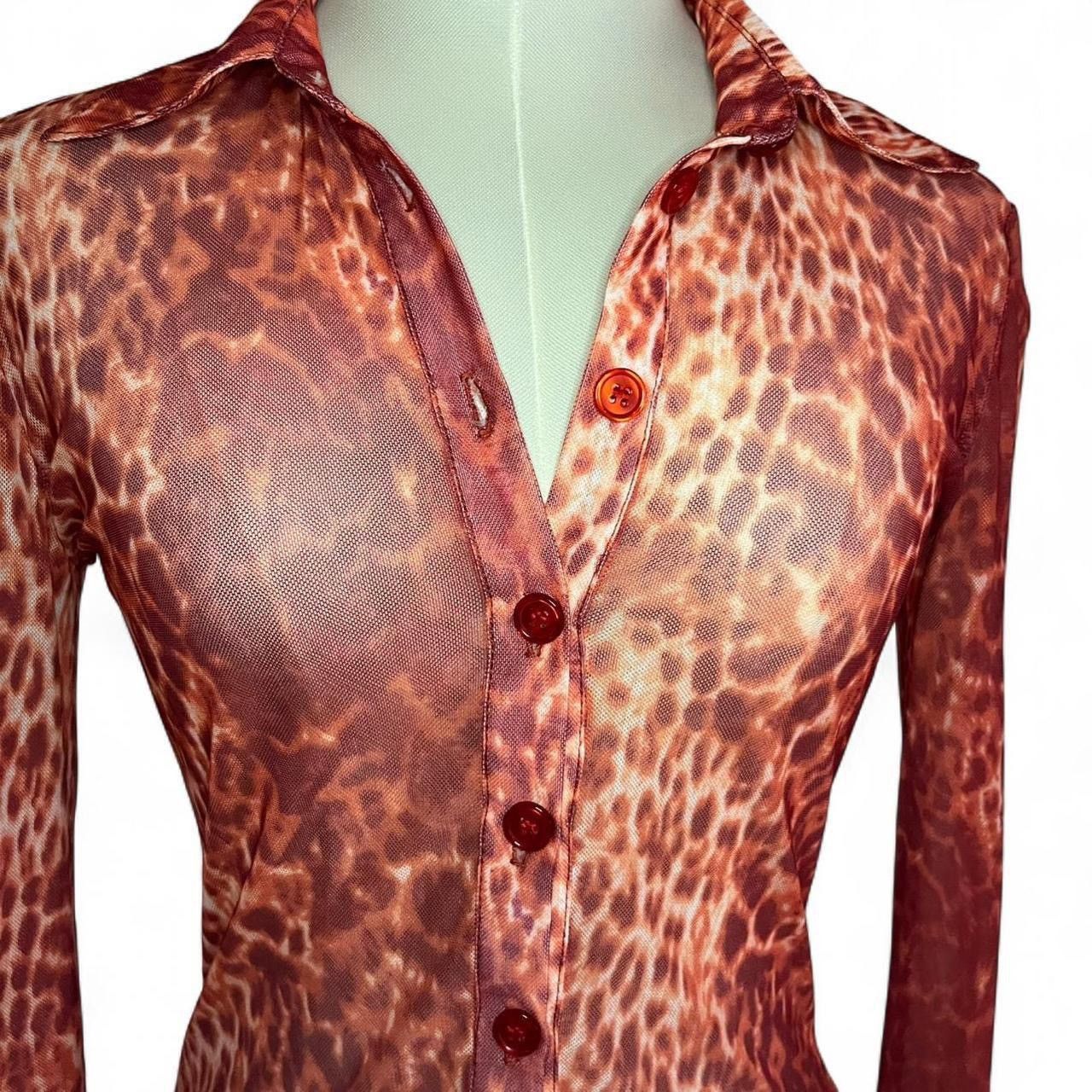 Other Mesh cheetah top 🐆 super glam y2k Size S / US 4 / IT 40 - 5 Thumbnail