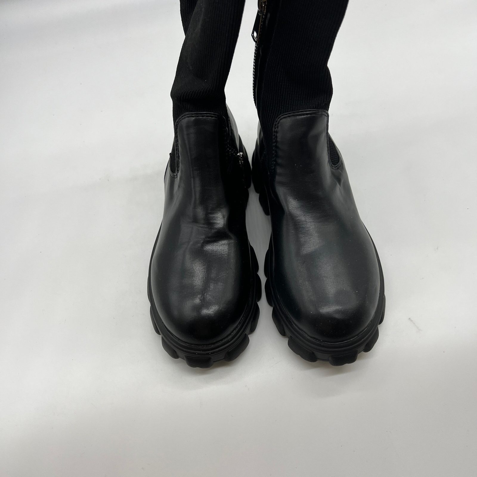Other Women's Over The Knee Platform Thigh High Boots Round Toe Size US 8 / IT 38 - 5 Thumbnail