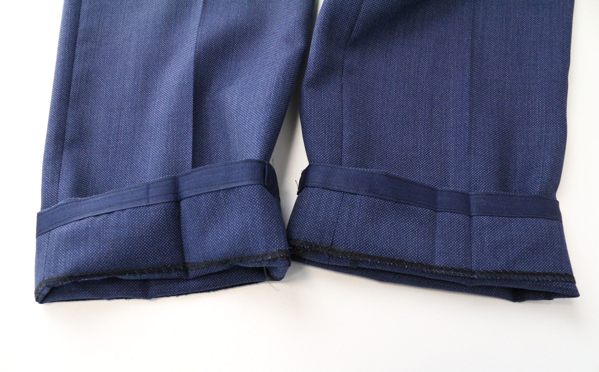 Suitsupply BRESCIA UK42 Blue Pleated Formal Trousers 75190 Size 42R - 9 Thumbnail