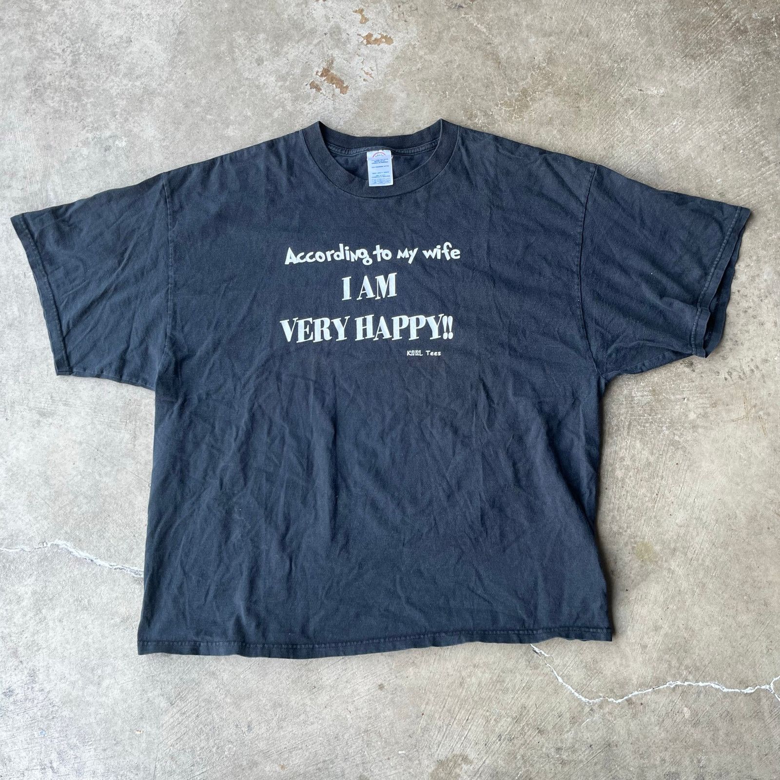 Vintage VINTAGE ANTI-WIFE PARODY SCRIPT TEE SHIRT OBSCURE 2XL BLACK Size US XXL / EU 58 / 5 - 2 Thumbnail