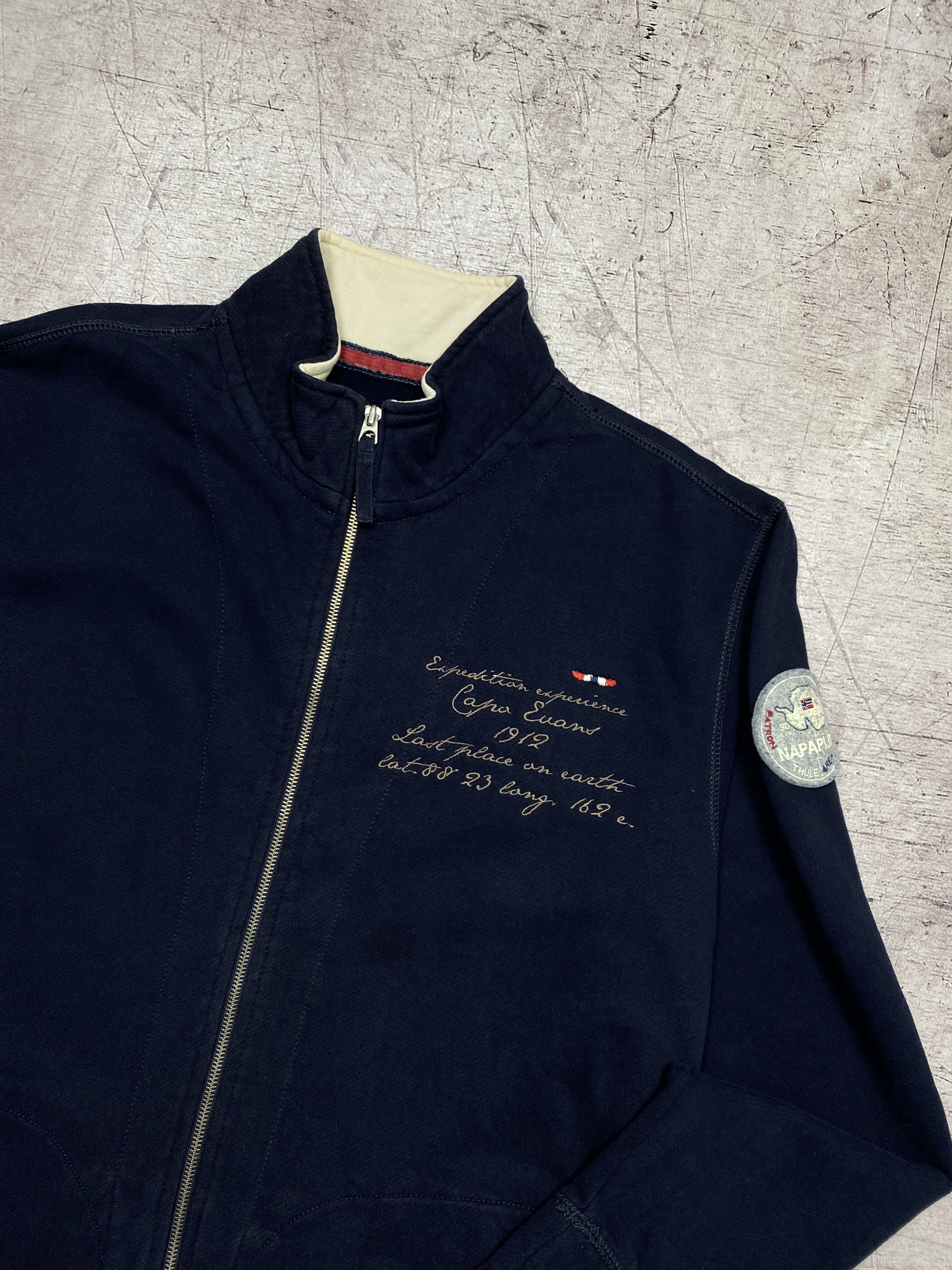 Napapijri × Vintage Napapijri Vintage Mens Full Zip Hoodie Size US XXL / EU 58 / 5 - 4 Thumbnail