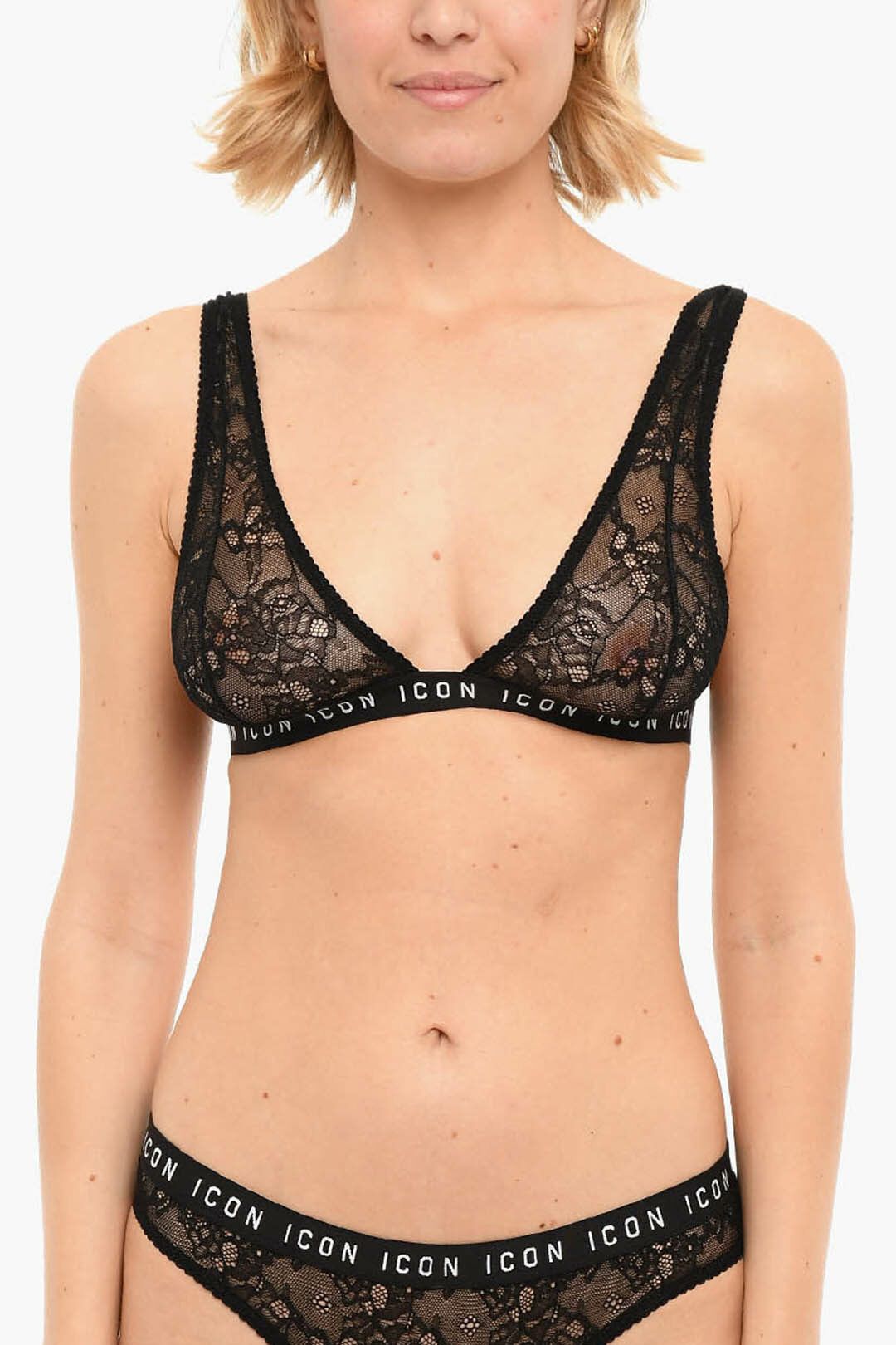 image of Dsquared2 Og1Mm0124 Bra In Black, Women's (Size Small)