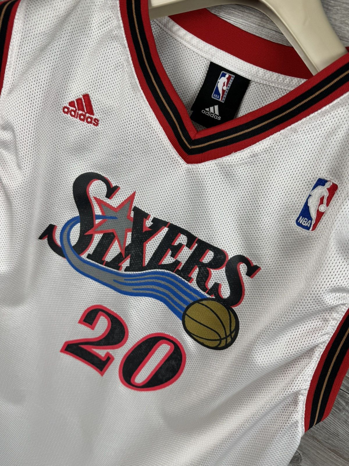 NBA ADIDAS NBA 90s Philadelphia Jersey 🇯🇪 Basketball Savage 20 Size US M / EU 48-50 / 2 - 10 Thumbnail