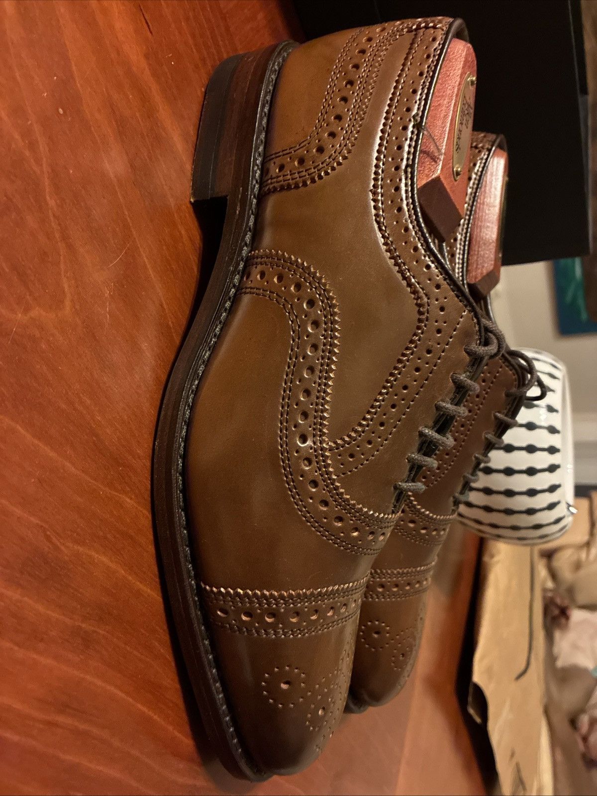 Allen Edmonds Allen Edmonds Bourbon Shell Cordovan Strand US7.5D New Size US 7.5 / EU 40-41 - 4 Thumbnail