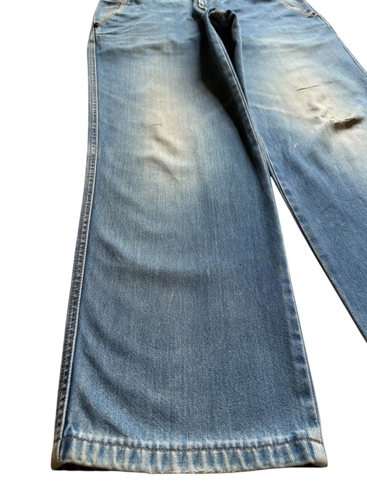 Japanese Brand Vintage Japanese Brand Mud Wash Embroidered Baggy Jeans Size US 34 / EU 50 - 6 Thumbnail