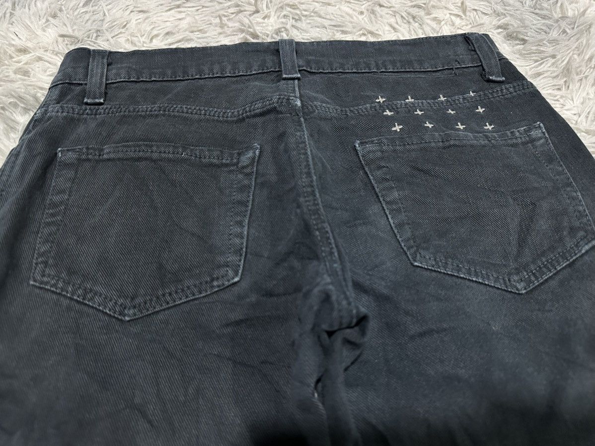 Ksubi 🔥Y2K Ksubi Super Skinny Zip Black Denim Size US 27 - 10 Thumbnail