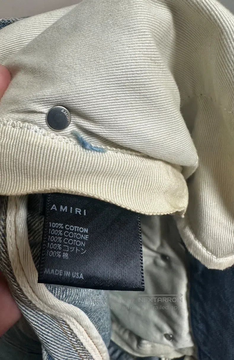 Amiri Amiri Classic Basic Straight Leg Blue Jeans Size 34 Size US 34 / EU 50 - 5 Thumbnail
