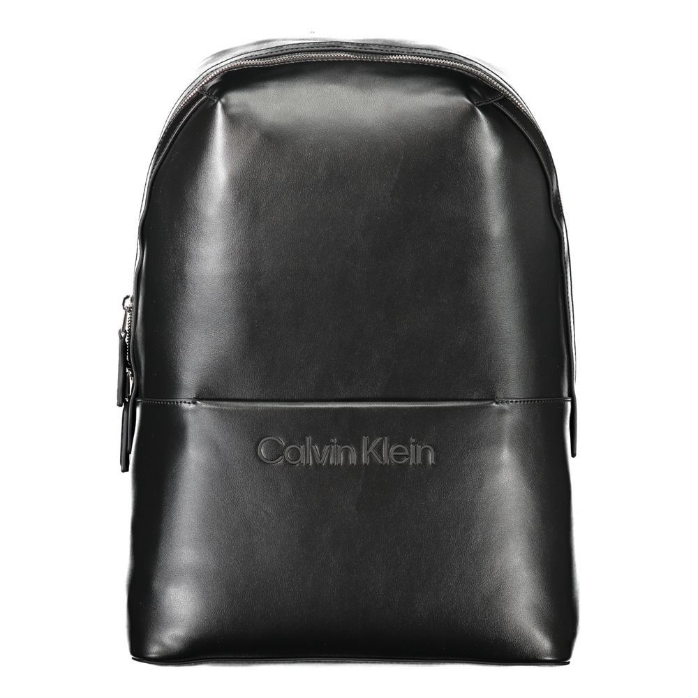 Calvin Klein Black Polyester Men's Backpack Size ONE SIZE - 1 Thumbnail