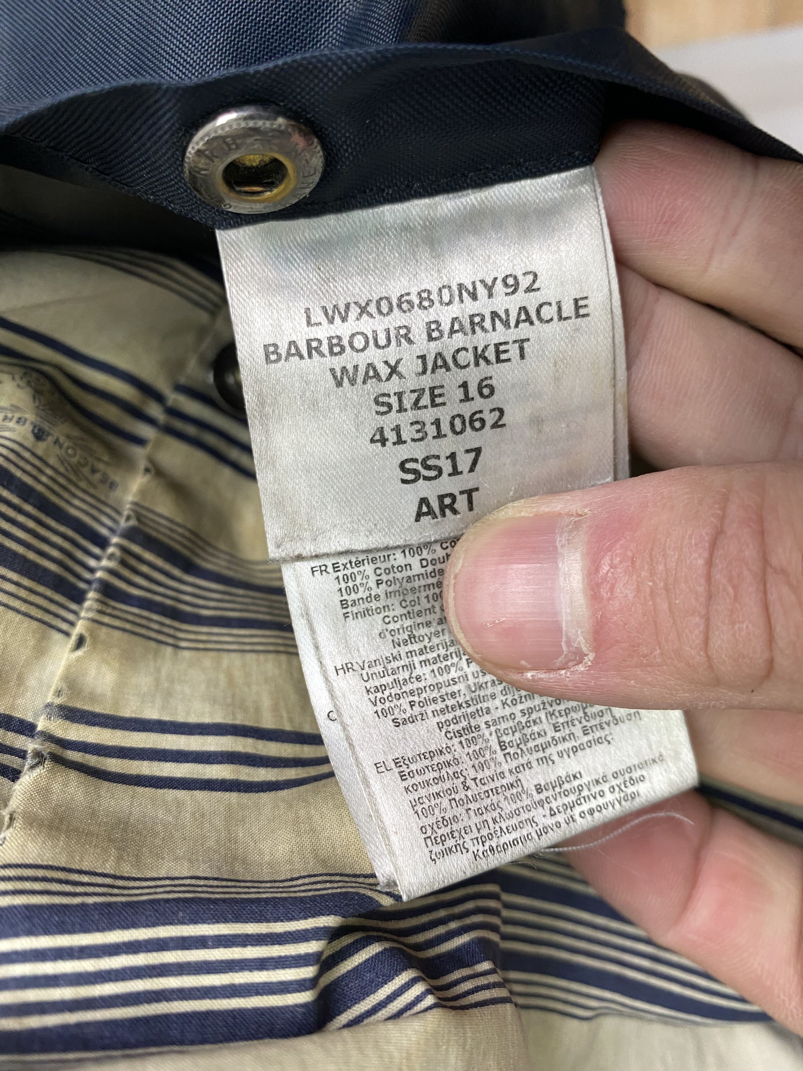 Barbour BARBOUR WAX Barnacle Distressed Jacket Size US 12 UK 16 Size XL / US 12-14 / IT 48-50 - 17 Thumbnail