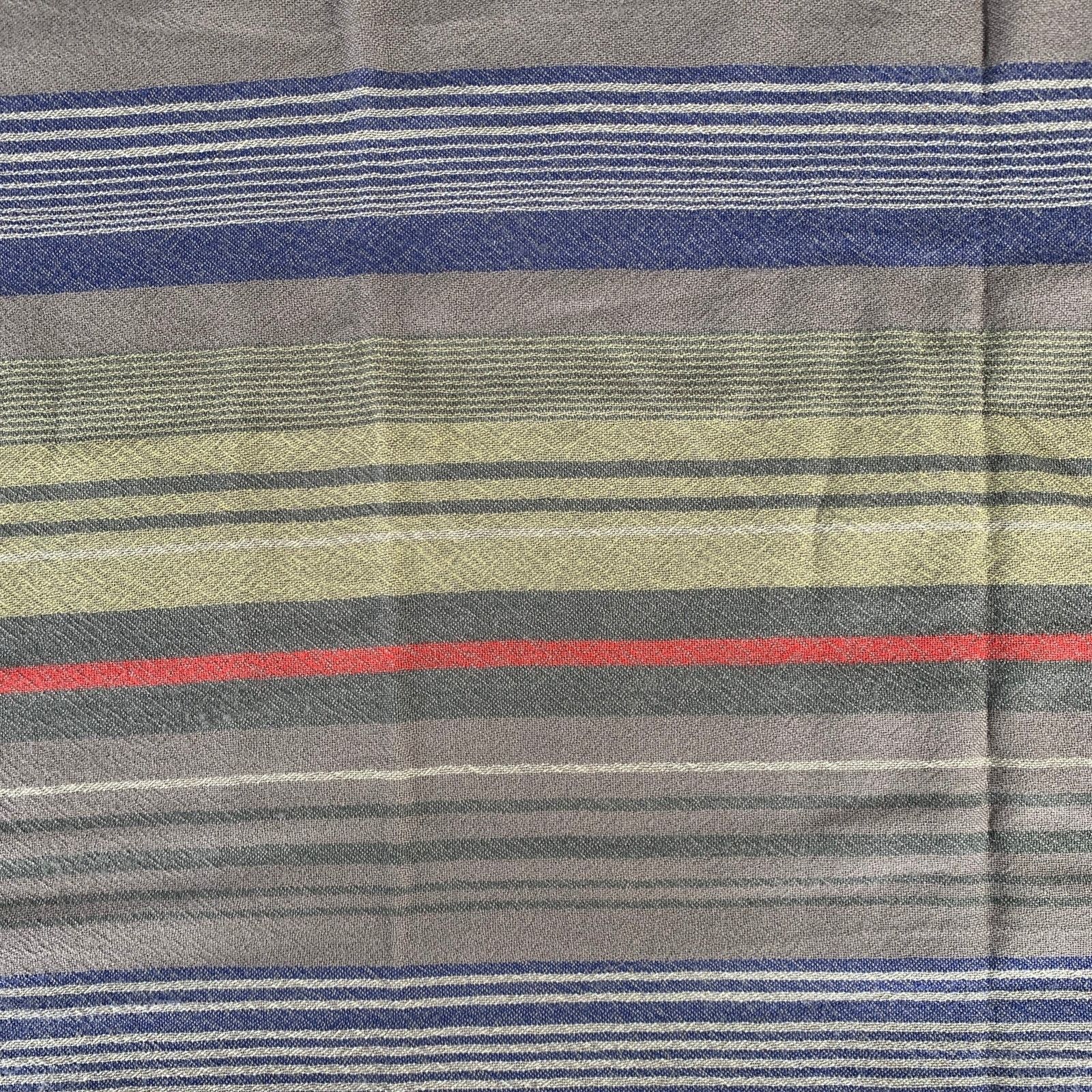 Other NO BRAND Brown Blue & Red Stripe Scarves Size ONE SIZE - 3 Thumbnail