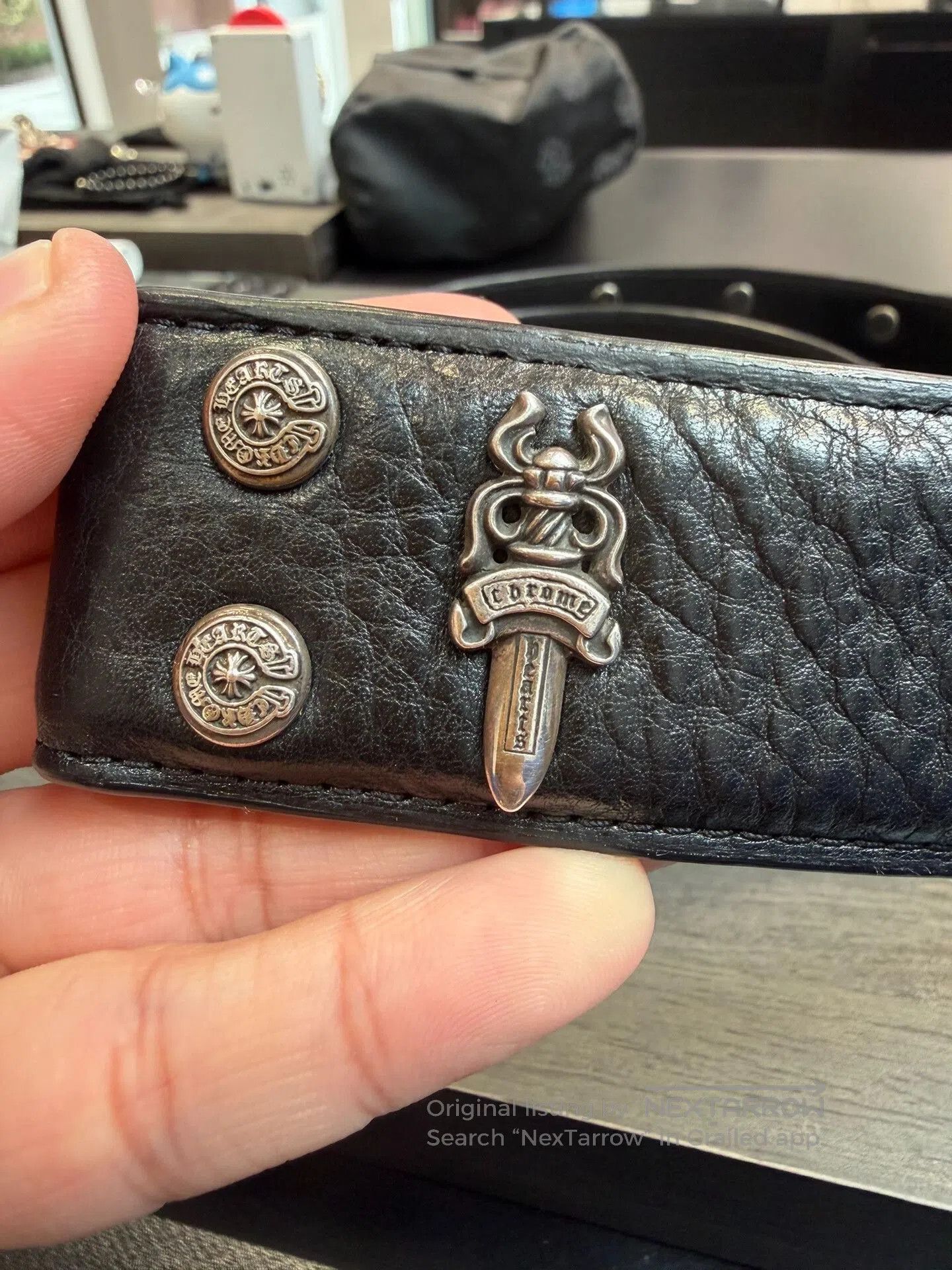 Chrome Hearts Chrome Hearts Black Sword Belt. Size ONE SIZE - 2 Thumbnail