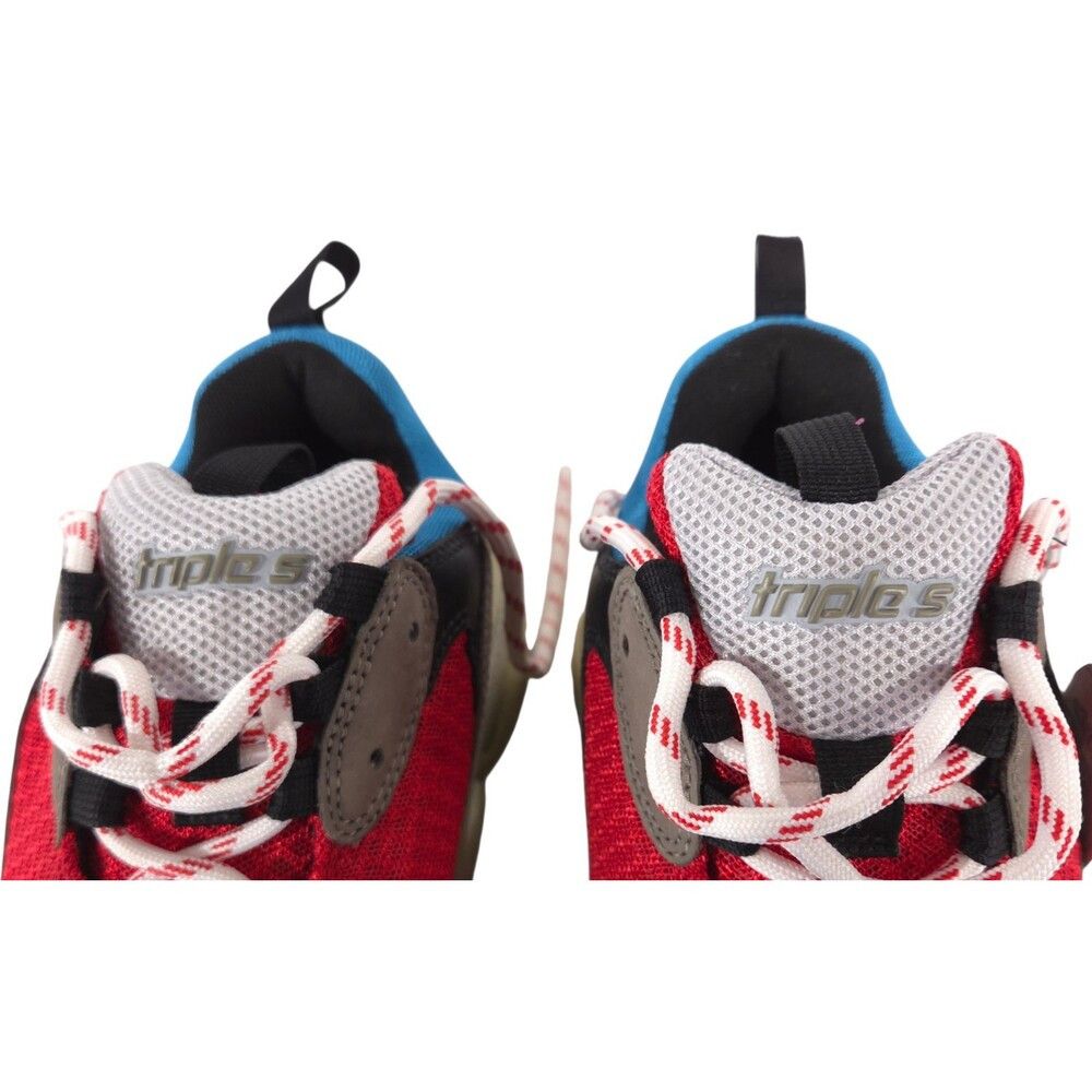 Balenciaga Balenciaga Triple S Sneakers US 8 EU 41 Mens Blue Red Gray Size US 8 / EU 41 - 4 Thumbnail