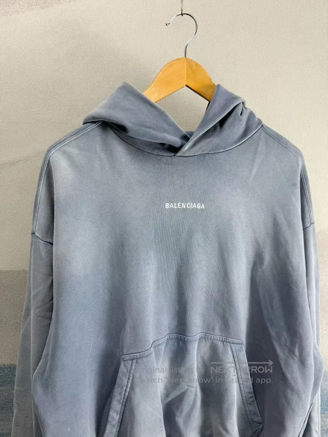 Balenciaga Balenciaga Haze Blue Oversize Letter Embroidery Hoodie. Size US M / EU 48-50 / 2 - 2 Thumbnail