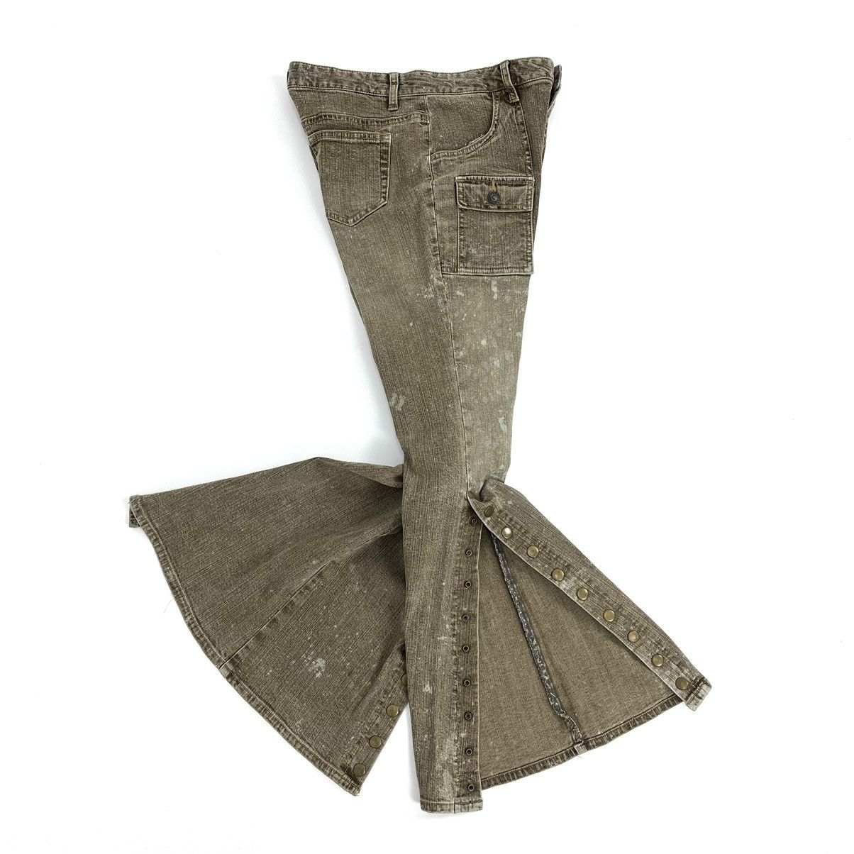 If Six Was Nine × Seditionaries Oririn Flare Jeans Faded Bushpants Size US 30 / EU 46 - 17 Thumbnail
