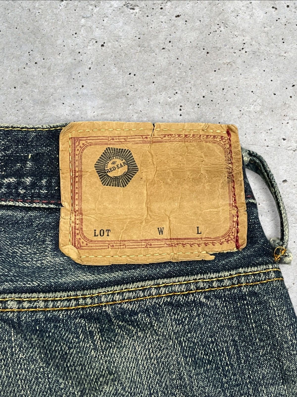 Paul Smith Paul Smith Red Ear Crazy Denim Selvedge Red Devil Torn Jeans Size US 30 / EU 46 - 14 Thumbnail