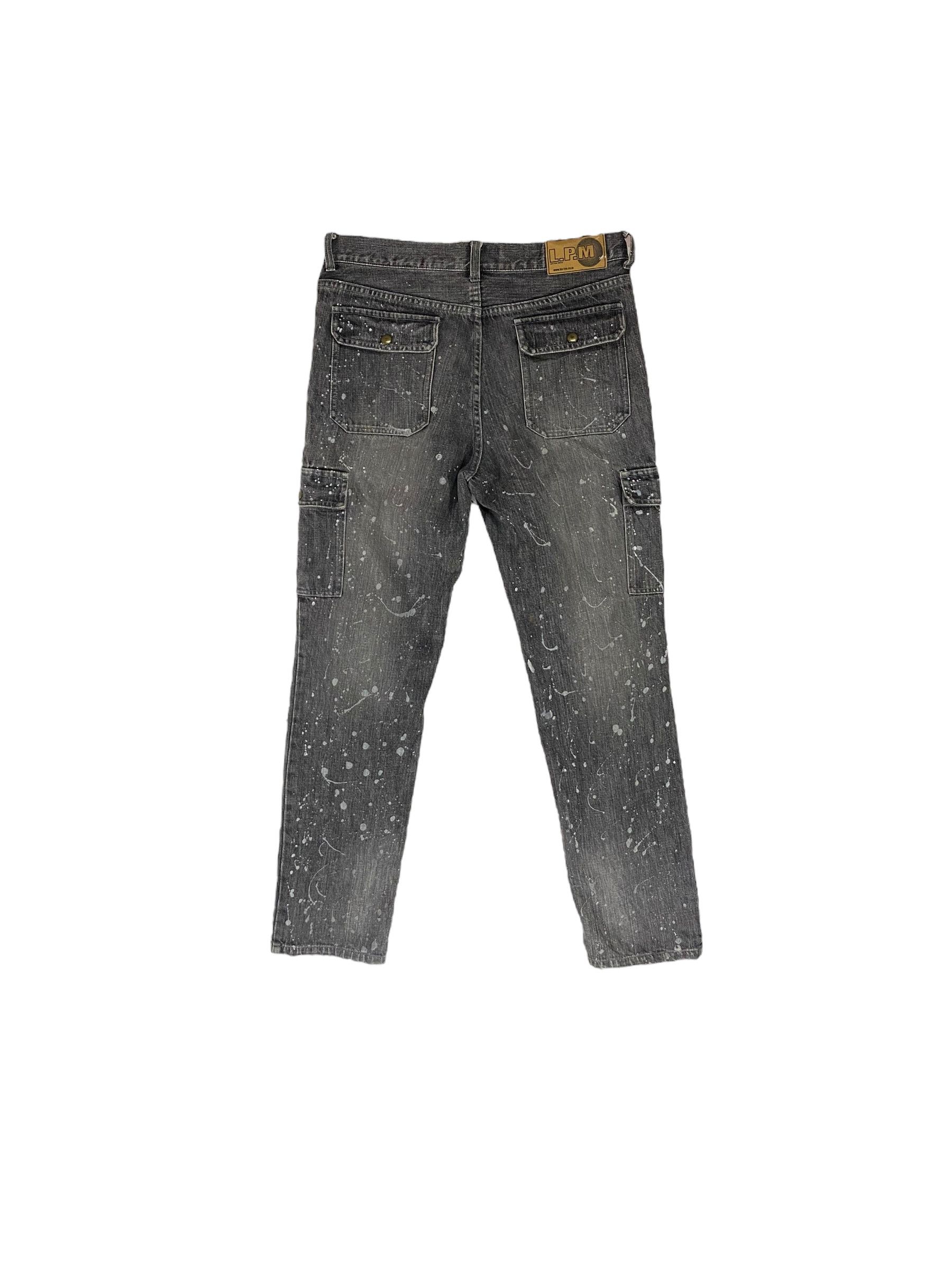 Designer × Japanese Brand Ba-Tsu paint splatter cargo jeans Size US 34 / EU 50 - 2 Thumbnail