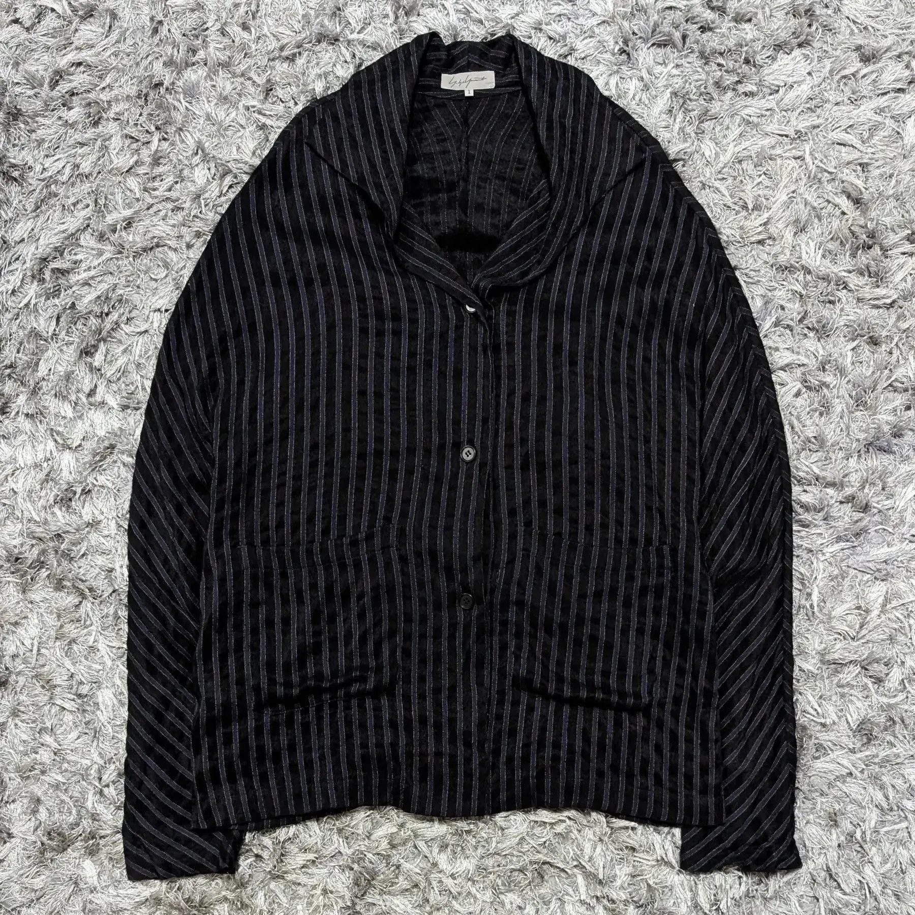 Yohji Yamamoto 💥FINAL DROP 💥S/S 2006 YohjiDrop Shoulder Pleated Jacket Size US S / EU 44-46 / 1 - 2 Thumbnail