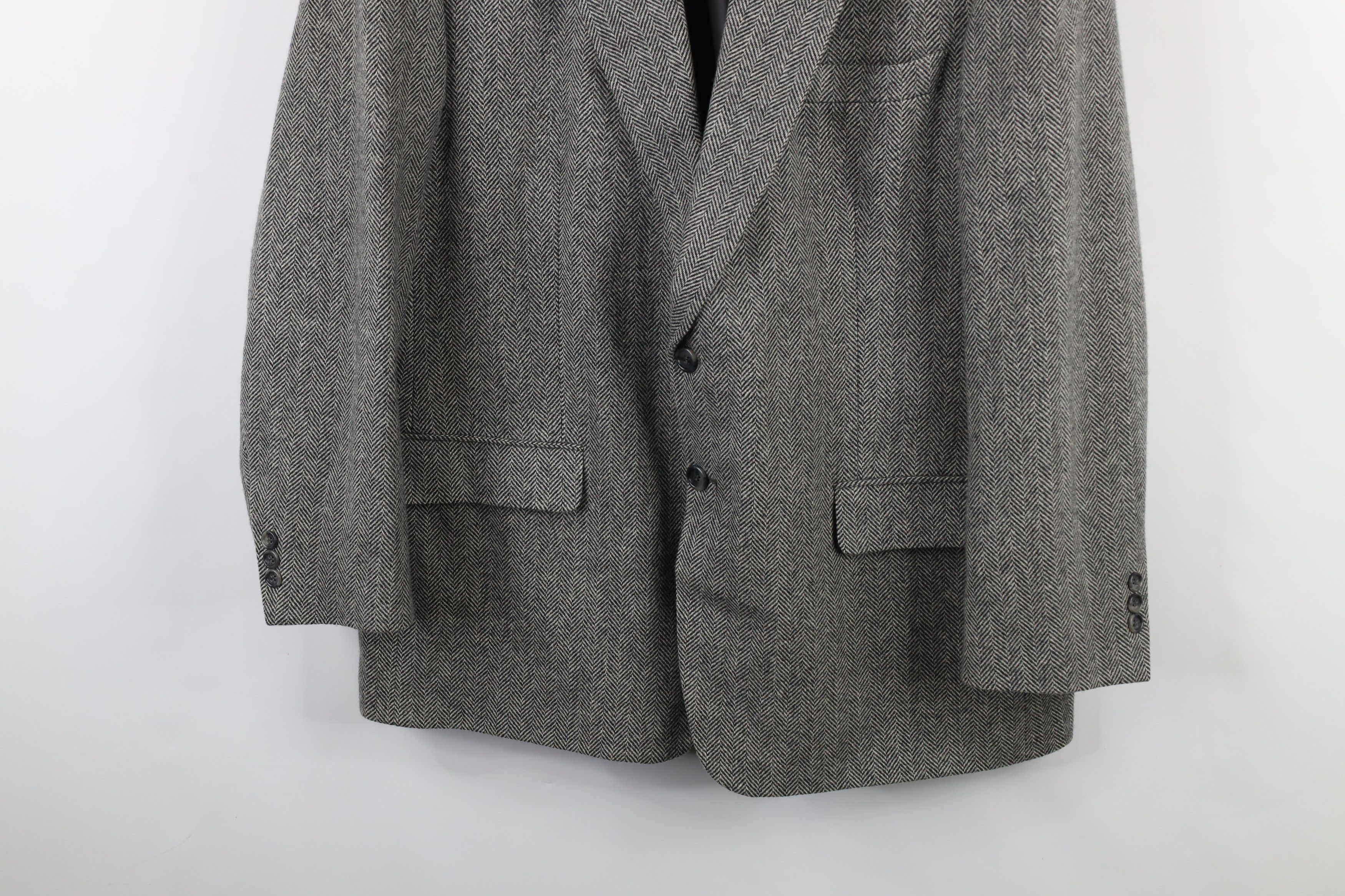 Vintage Vintage 90s Streetwear Herringbone 2 Button Blazer Jacket Size US XXL / EU 58 / 5 - 3 Thumbnail