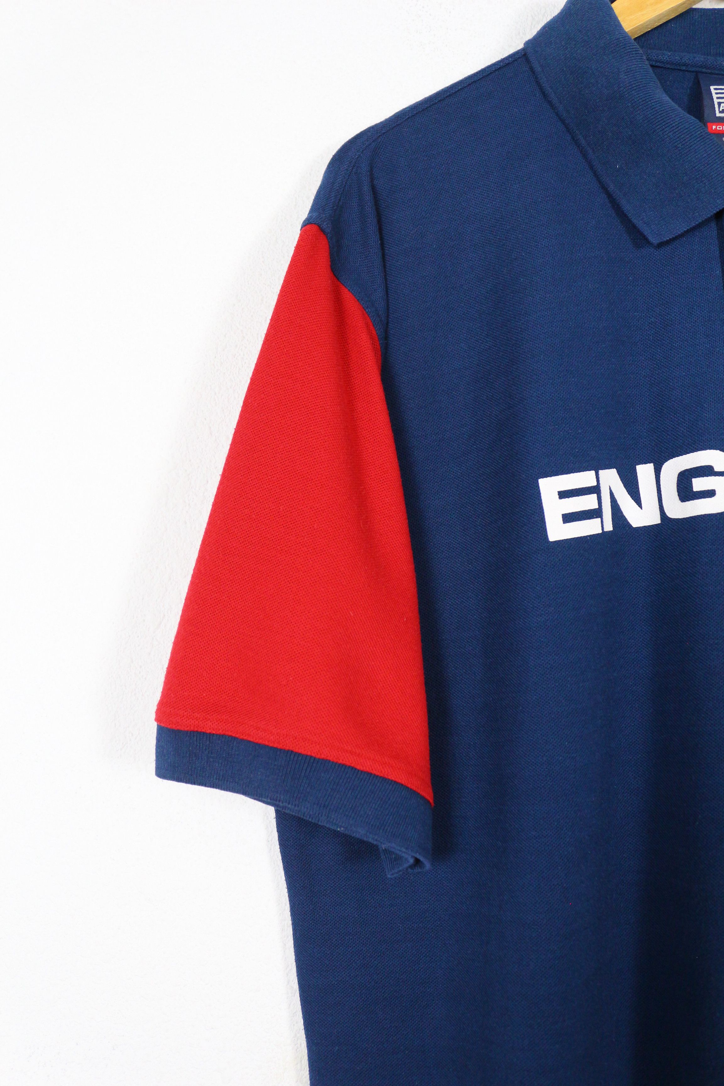 Vintage Vintage England Admiral Rugby Polo British Shirt 90s Size US M / EU 48-50 / 2 - 4 Thumbnail