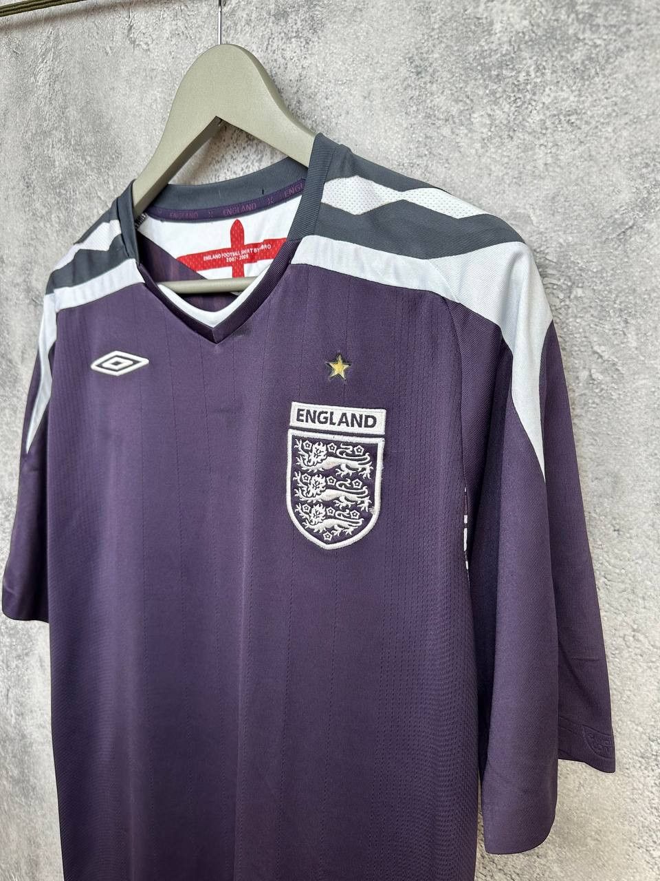 Umbro Umbro England Away Jersey 2007–2009 Purple Football Shirt Size US XL / EU 56 / 4 - 5 Thumbnail