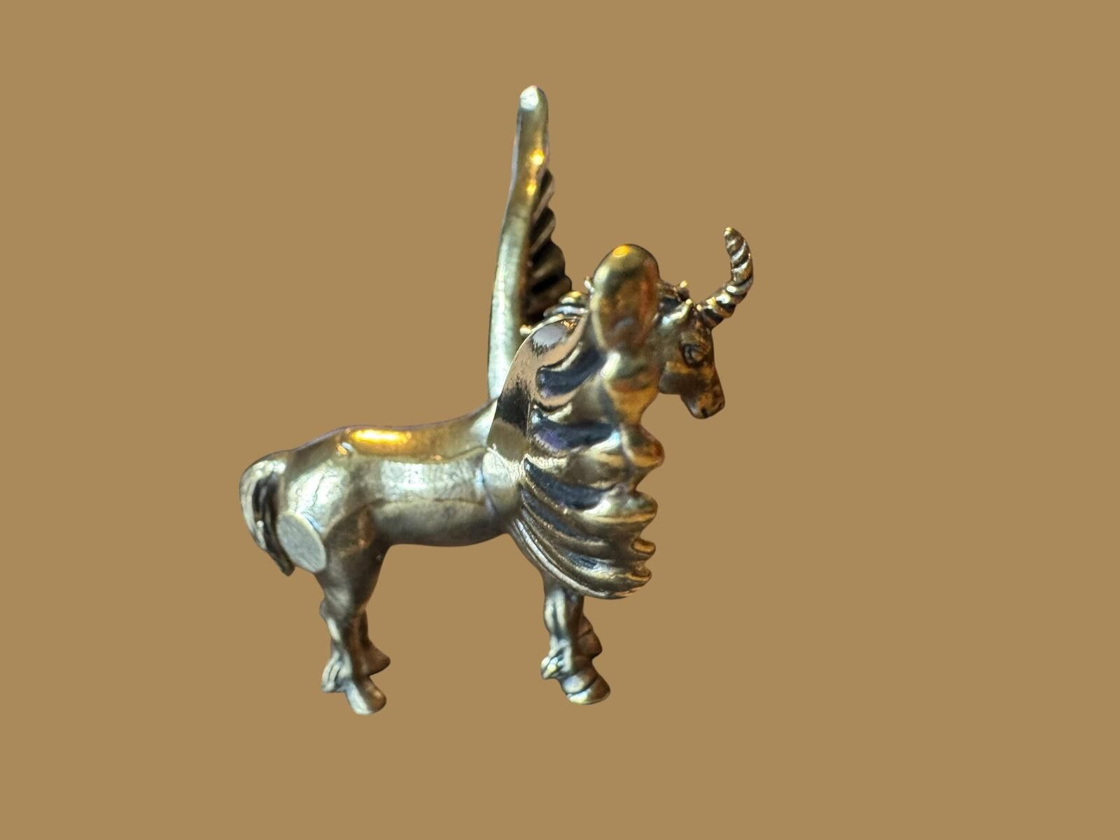 The Unbranded Brand Brass Winged Unicorn Figurine Size ONE SIZE - 1 Thumbnail