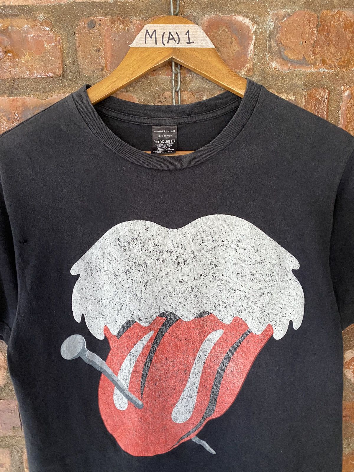 Number (N)ine 🔥Iconic rolling stone lip and tongue tee Size US M / EU 48-50 / 2 - 3 Thumbnail