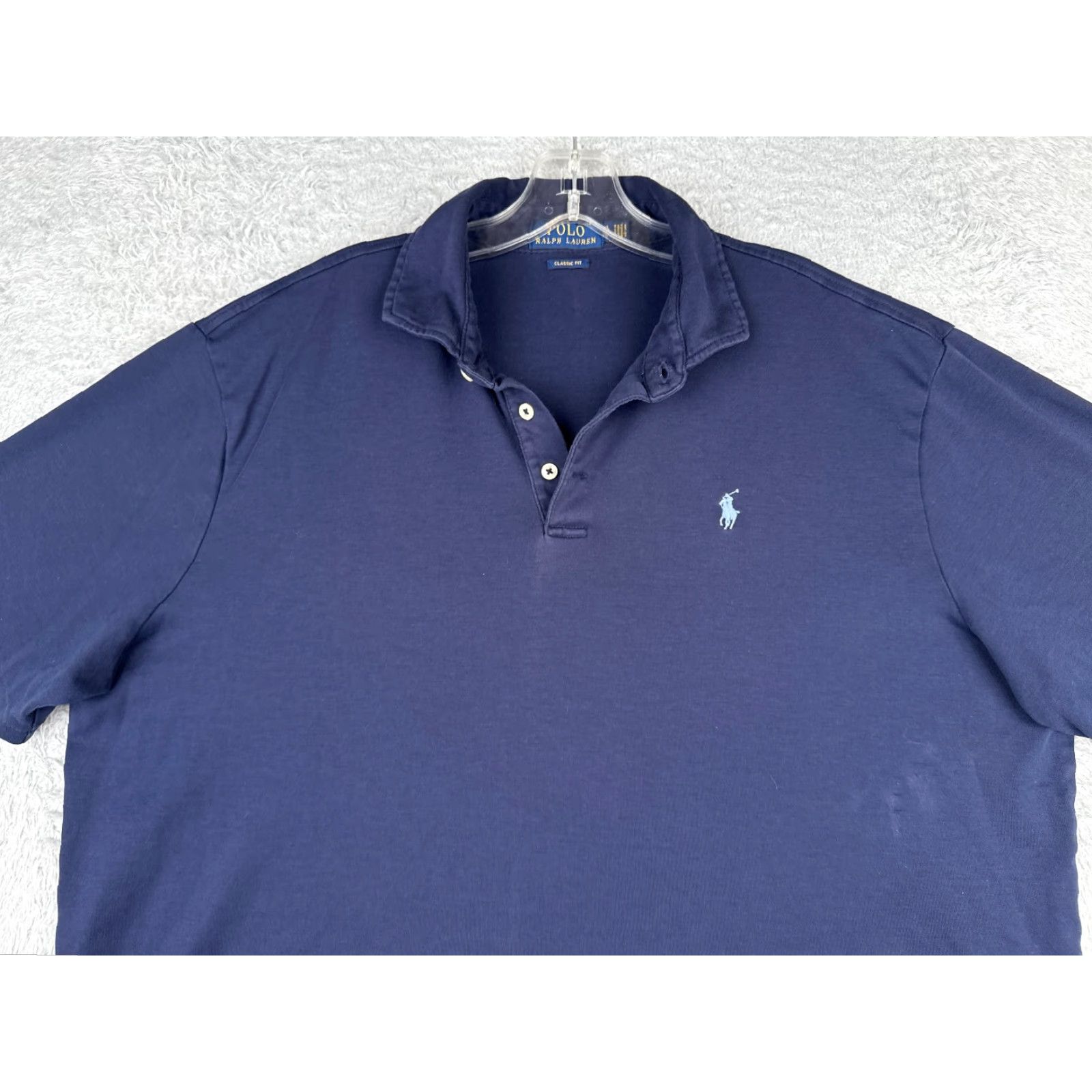 Ralph Lauren Polo Ralph Lauren Polo Shirt Blue XL Classic Fit 100% Cotton Mens Size US XL / EU 56 / 4 - 4 Thumbnail