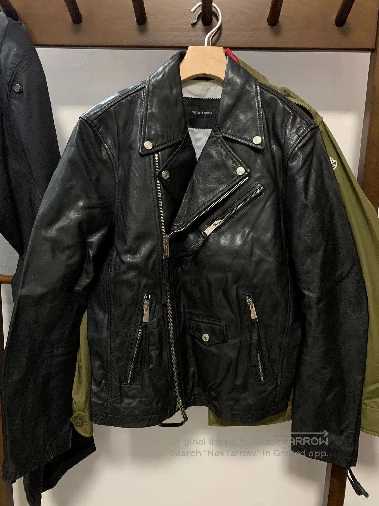 Dsquared2 Dsquared2 Men's Leather Jacket. Size US L / EU 52-54 / 3 - 1 Thumbnail