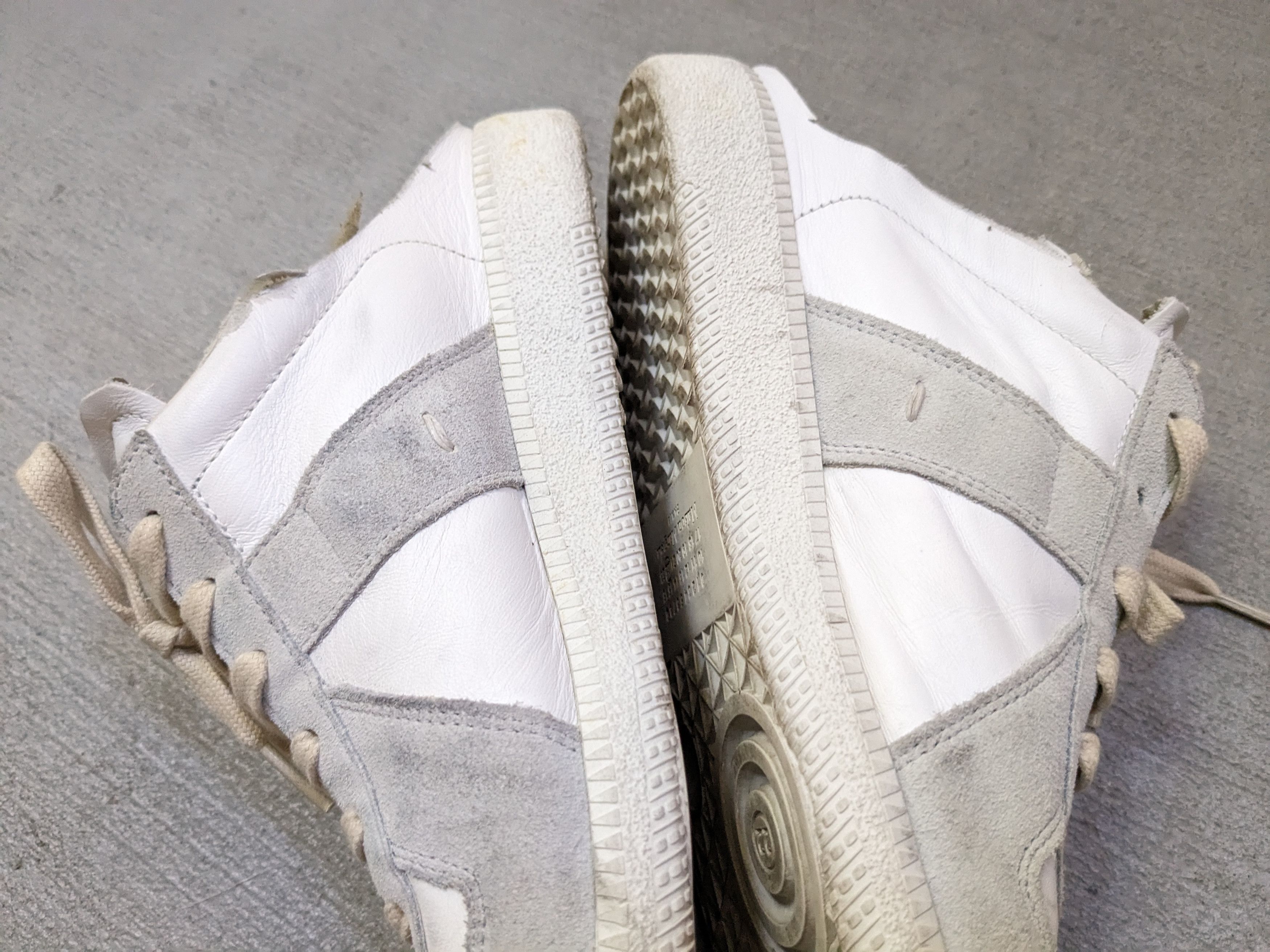 Maison Margiela Maison Margiela GAT Replica White Gray 7 40 Suede Leather Size US 7 / EU 40 - 9 Thumbnail