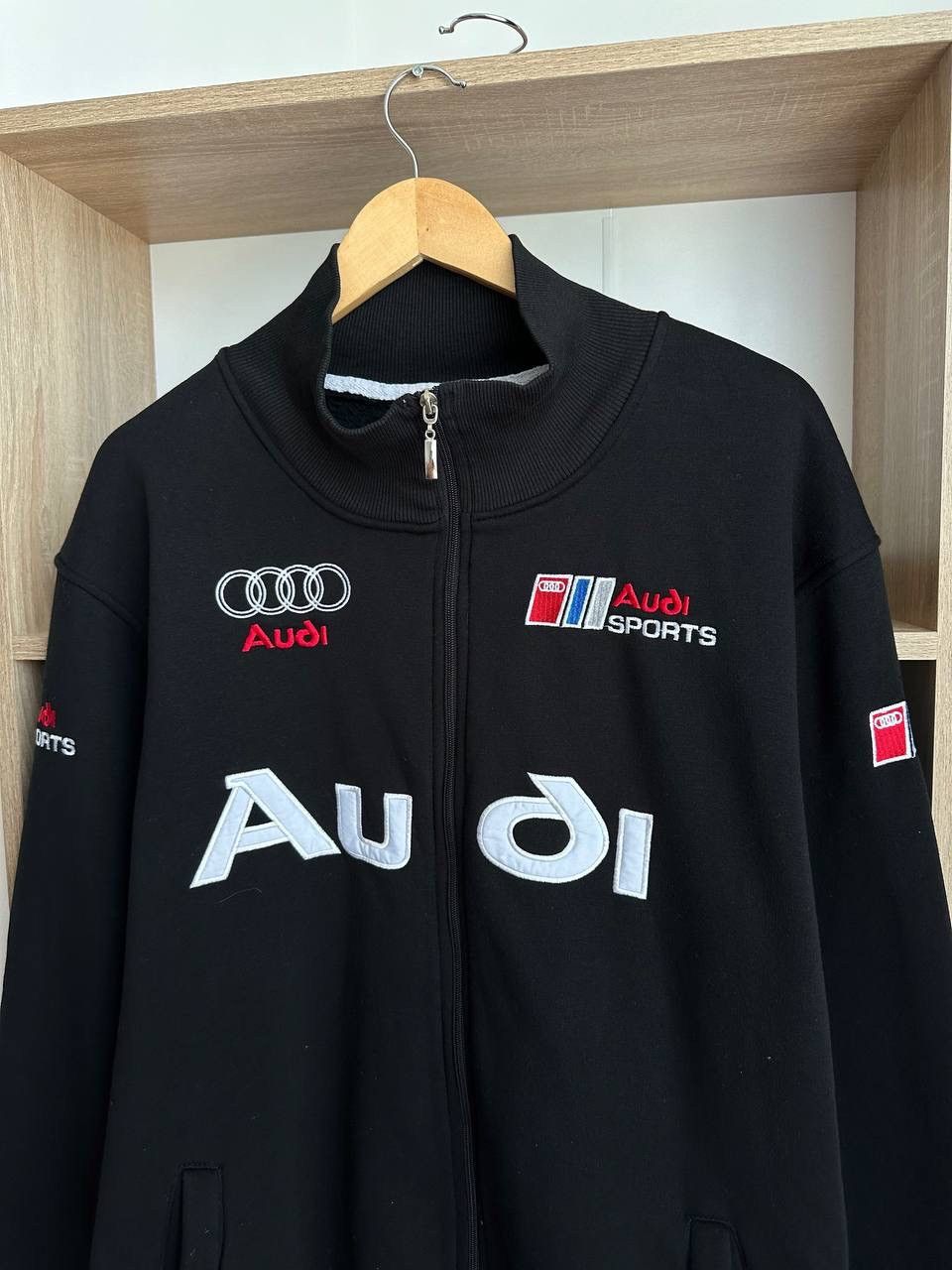Audi × Vintage Vintage Audi Racing Black Full Zip Hoodie Size US M / EU 48-50 / 2 - 9 Thumbnail