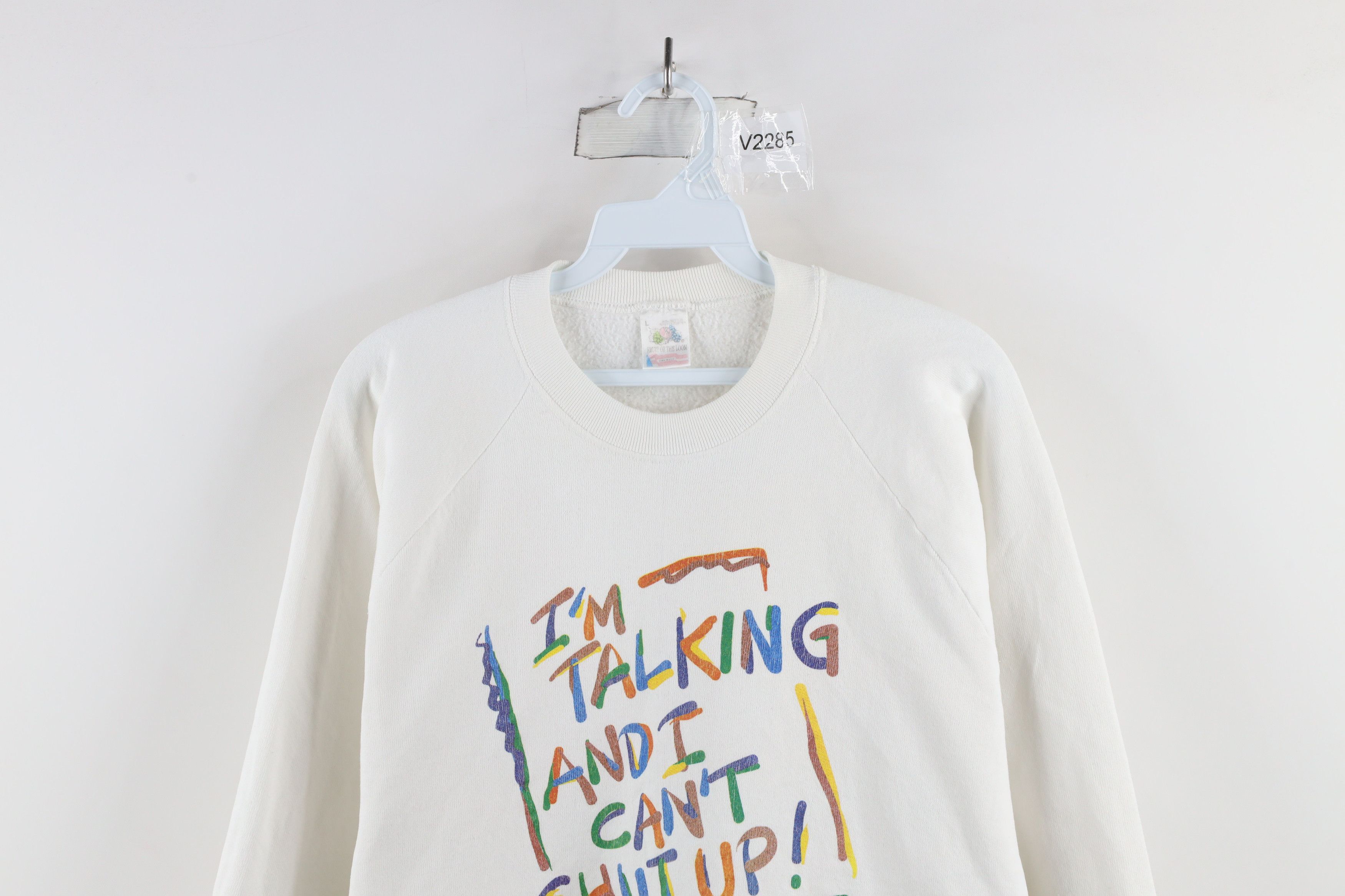 Vintage Vintage 90s Streetwear And I Can't Shut Up Sweatshirt USA Size L / US 10 / IT 46 - 2 Thumbnail