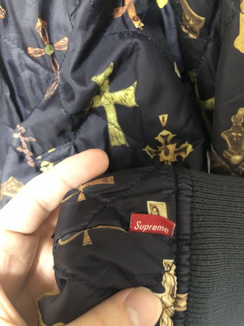 S/S 13' Supreme Crosses Reversible Bomber