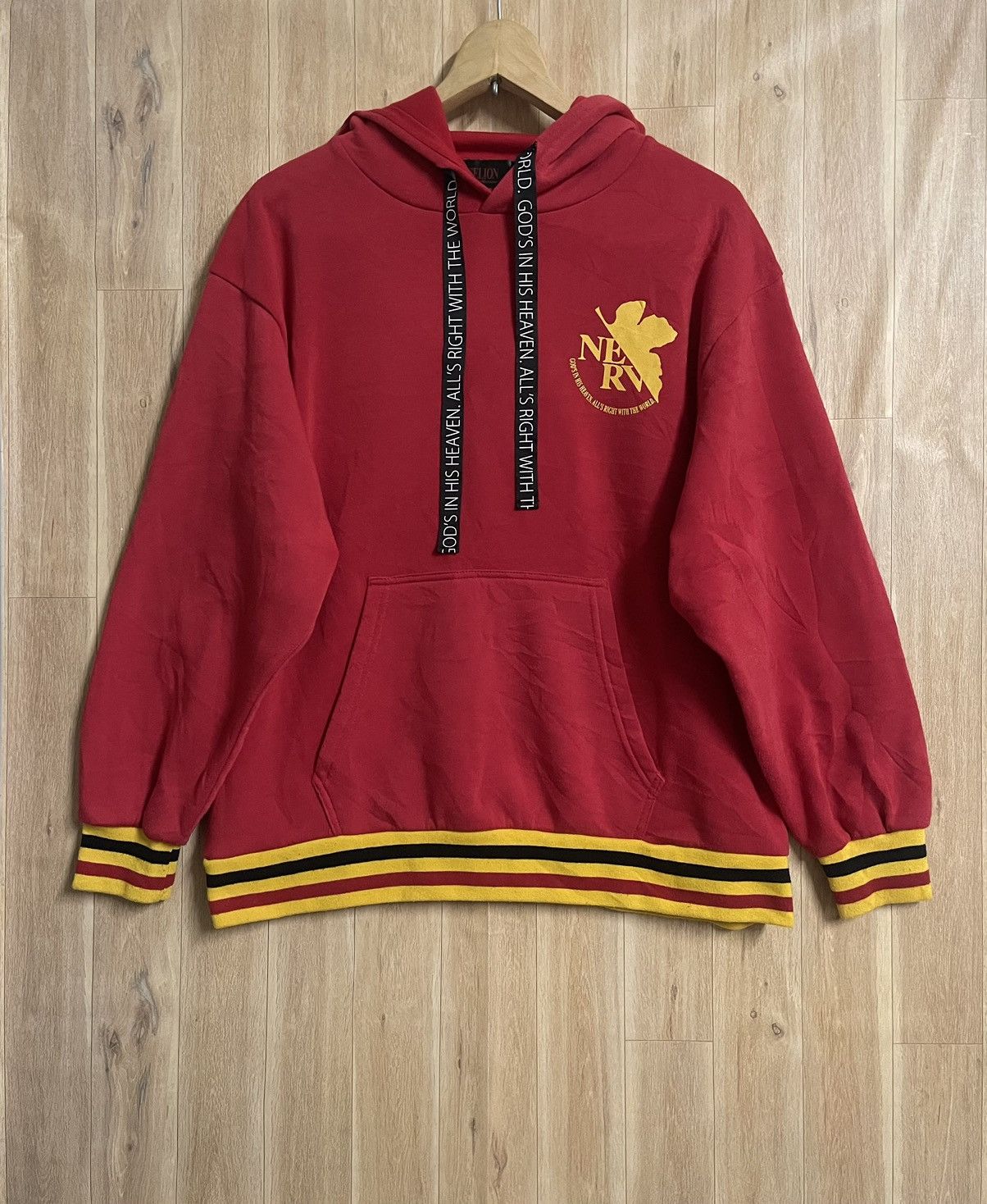 Japanese Brand × Vintage Vintage Evangelion Hoodie M Eva 2 Khara Anime Manga Movie Size US M / EU 48-50 / 2 - 1 Thumbnail