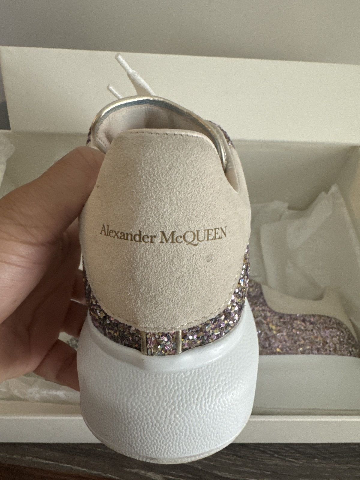 Alexander McQueen Alexander McQueen Oversized Silver Galaxy Glitter Size US 7.5 / IT 37.5 - 7 Thumbnail