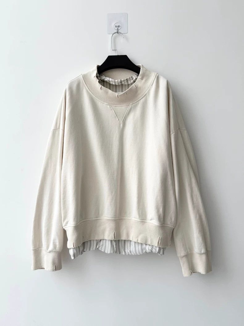 Maison Margiela Maison Margiela Make old striped sweatshirts Size XS / US 0-2 / IT 36-38 - 1 Thumbnail