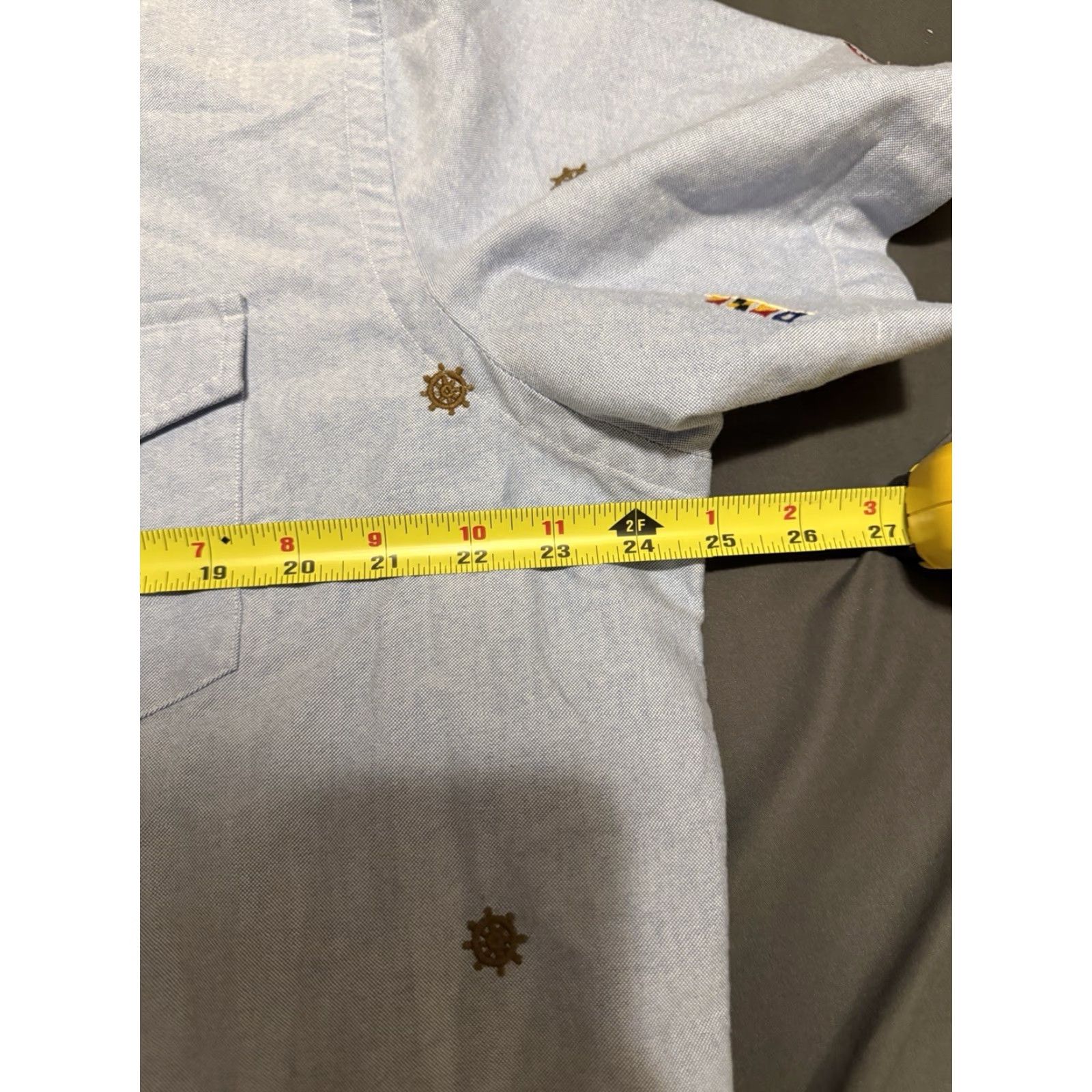 Ralph Lauren Ralph Lauren Oxford Shirt XL Mens Embroidered Classic Nautical Short Sleeve Size US XL / EU 56 / 4 - 5 Thumbnail