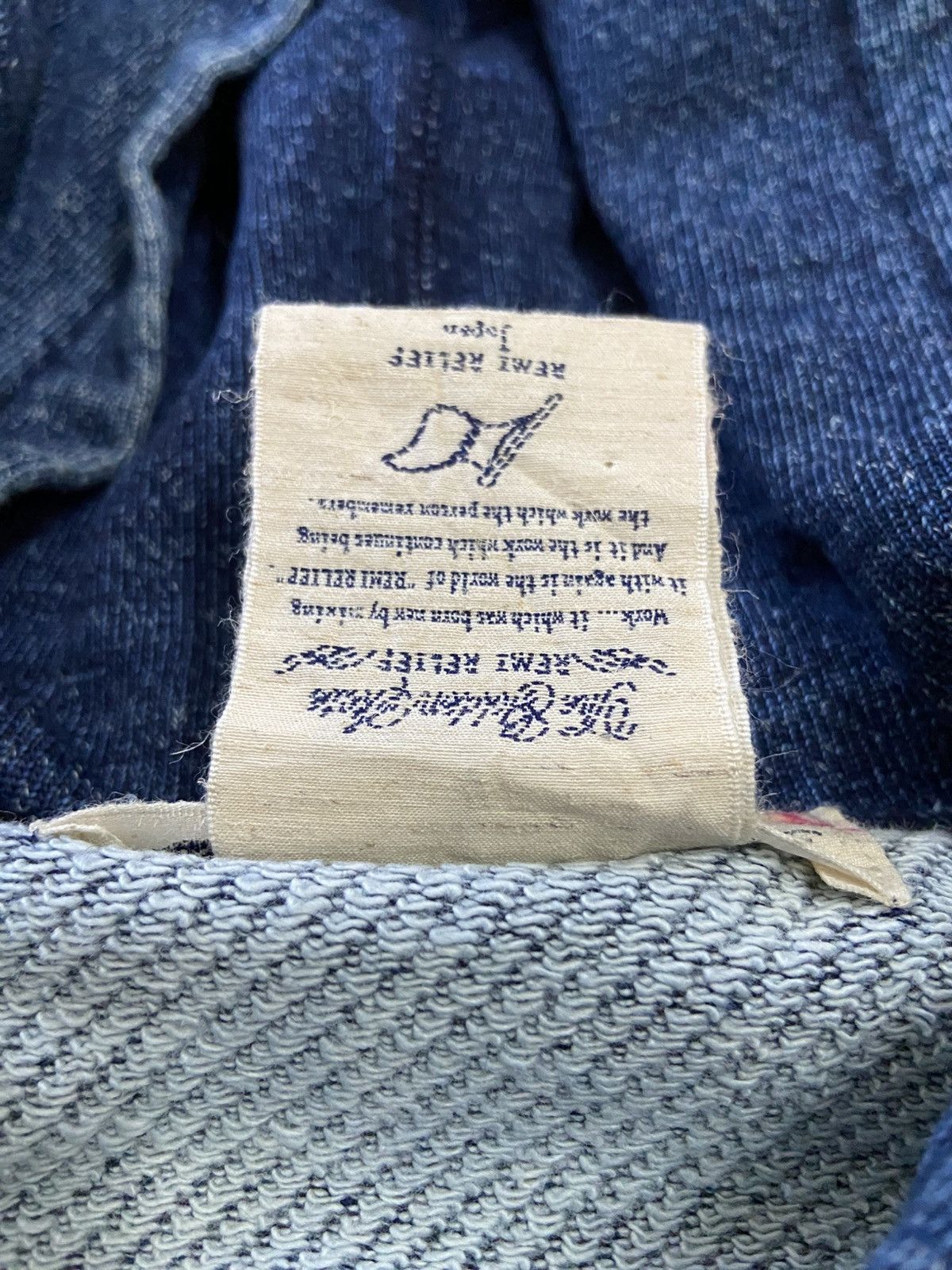 Japanese Brand Remi Relief Indigo Surf Hoodie Size US M / EU 48-50 / 2 - 8 Thumbnail