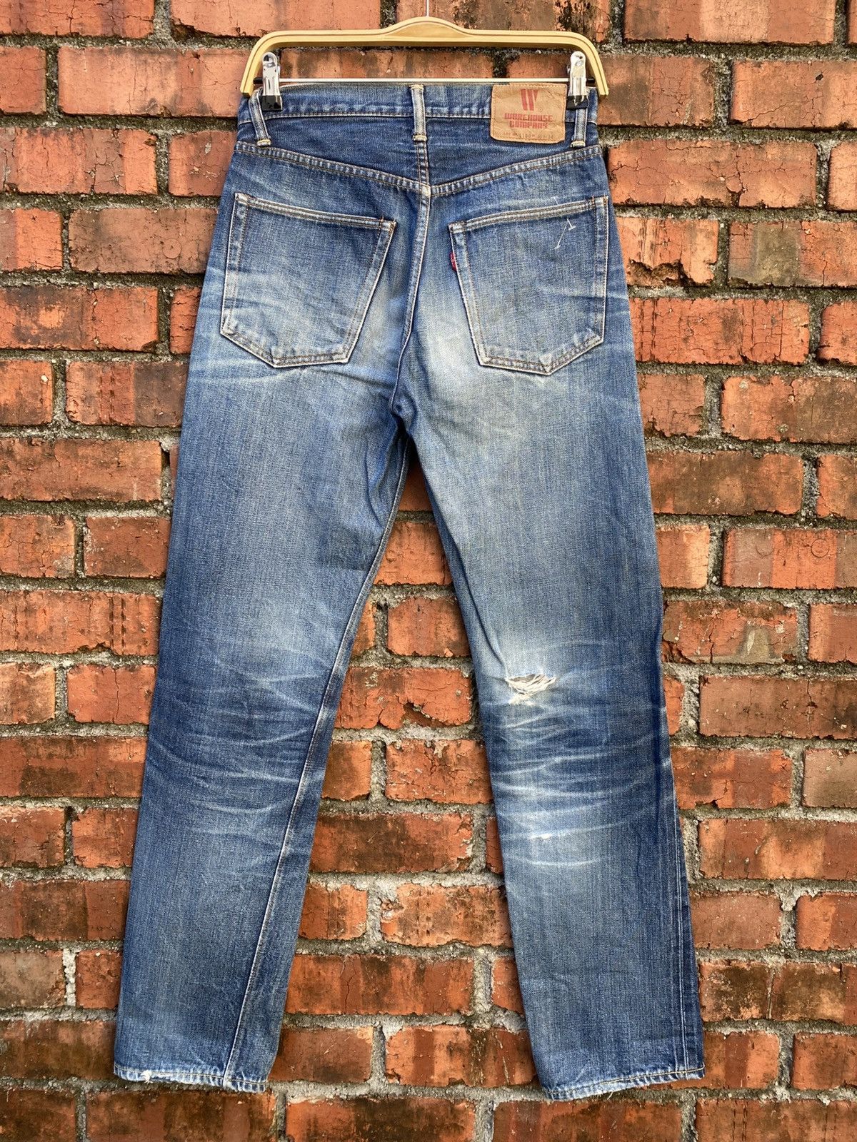 Warehouse W29x32 warehouse redline distressed denime Size 29" - 2 Thumbnail