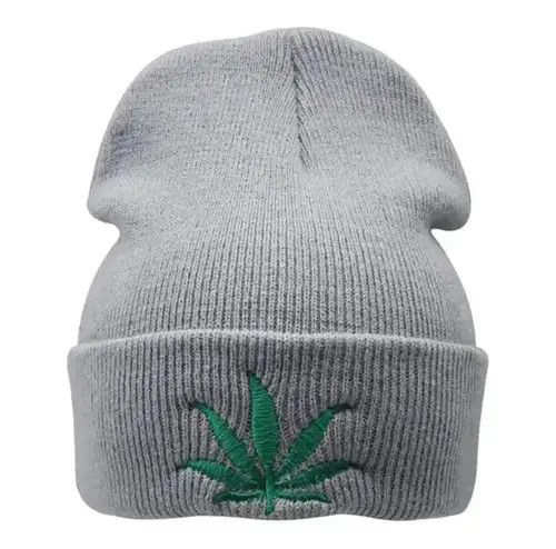 Other Weed Leaf Beanie Hat Size ONE SIZE - 3 Thumbnail