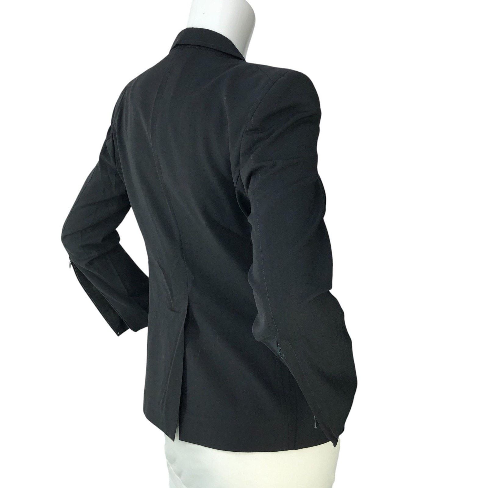 Costume National Costume National Blazer 40 Black Wool Tailored Italy Jacket Size S / US 4 / IT 40 - 9 Thumbnail